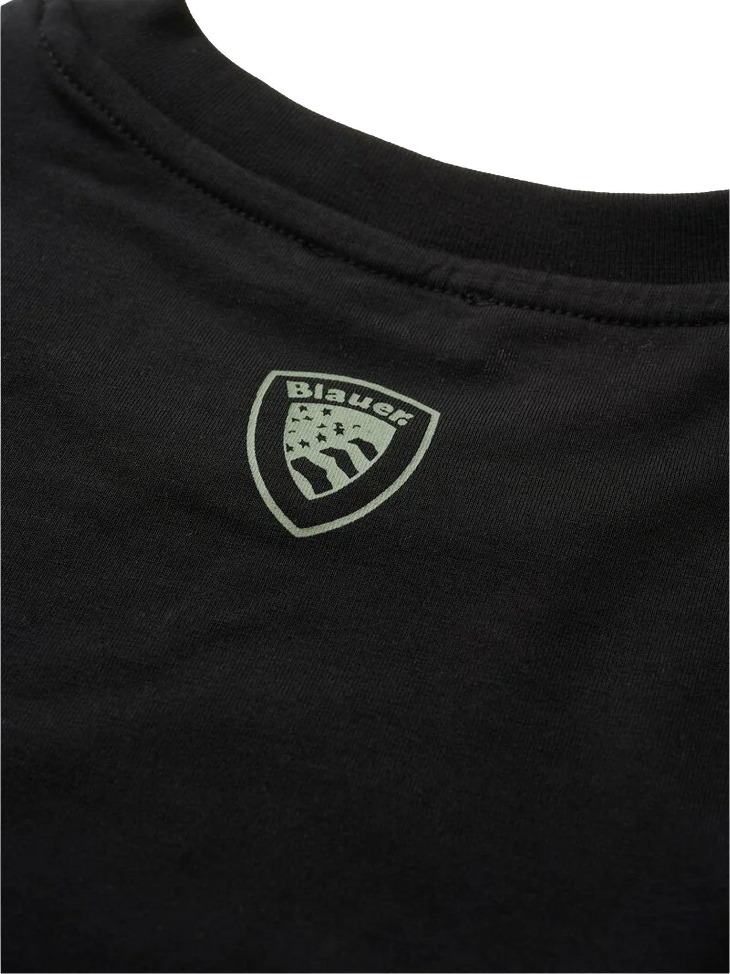 Blauer T-shirt Boston Lime Bambino Nero