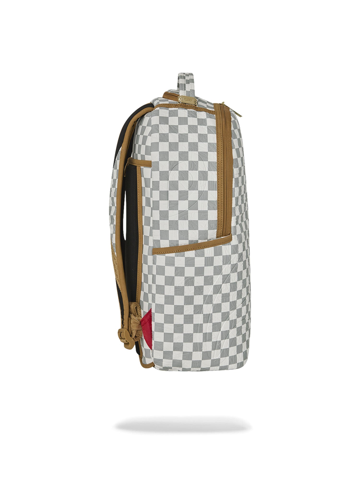 Sprayground Graff Embossed Cream Check Dlxsv Backpack Bianco