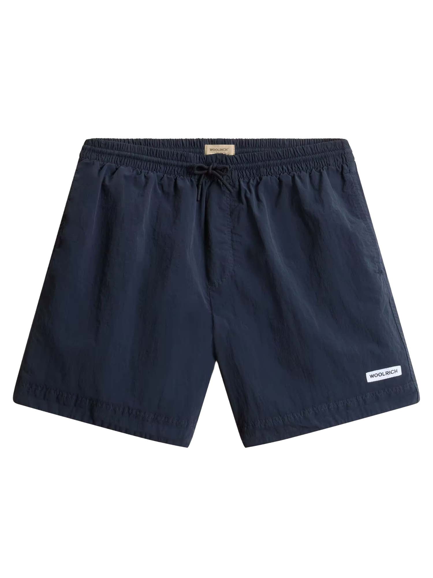 Woolrich Costume da bagno in nylon tinto in capo Blu