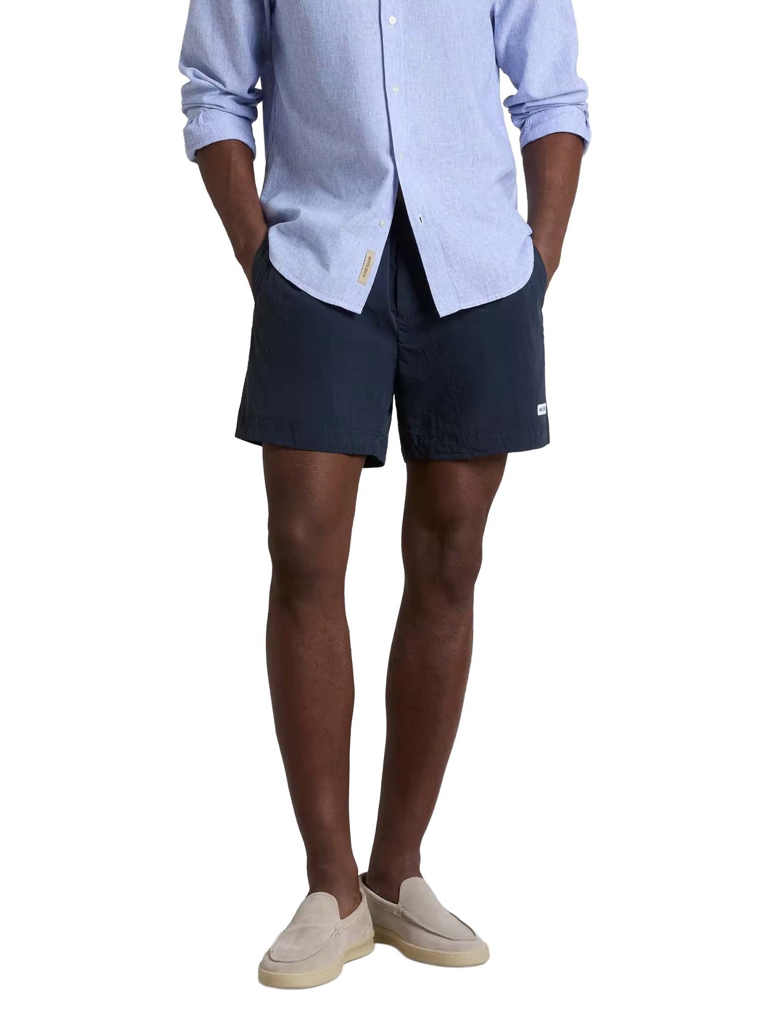 Woolrich Costume da bagno in nylon tinto in capo Blu