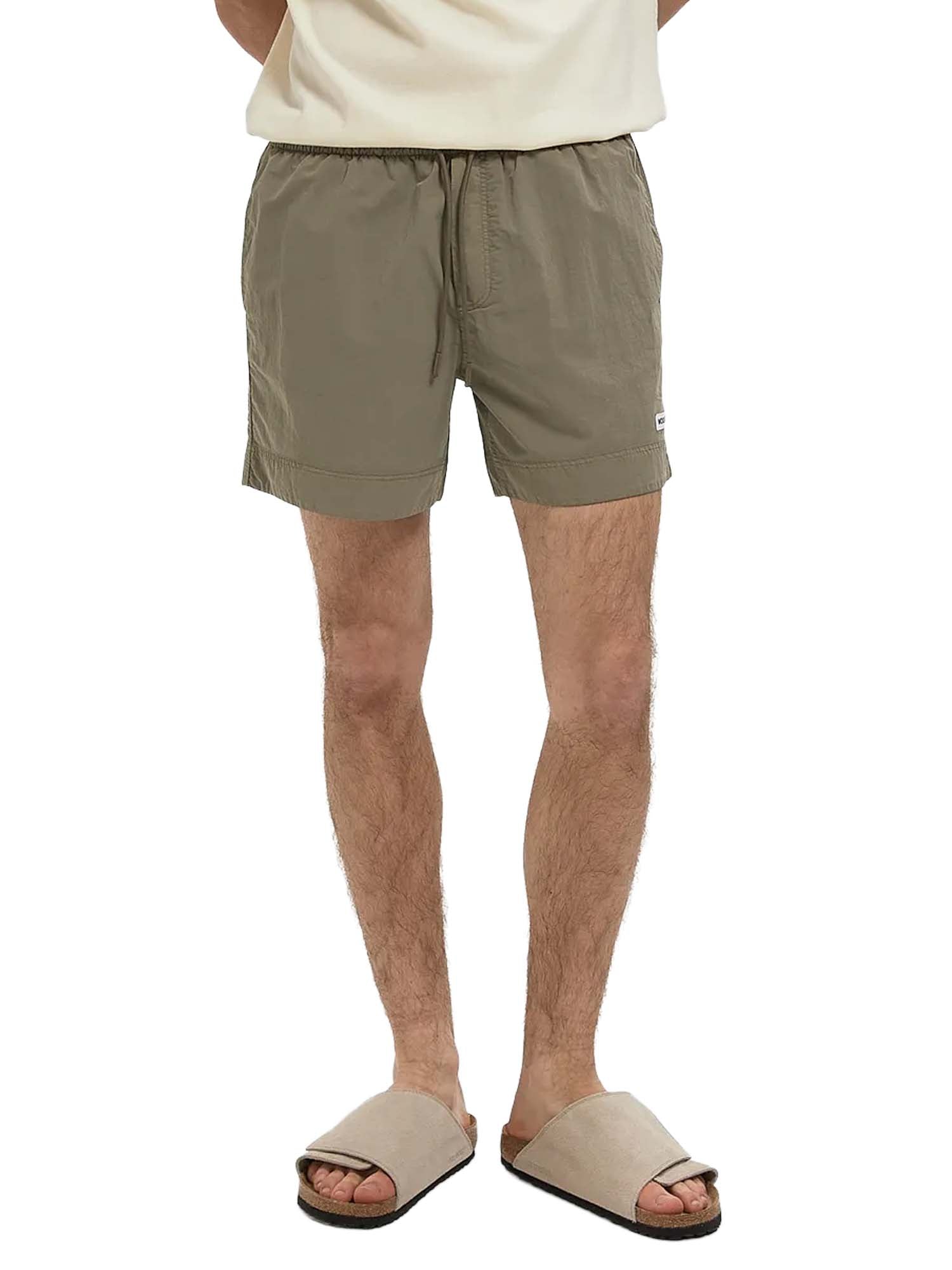 Woolrich Costume da bagno in nylon tinto in capo Verde