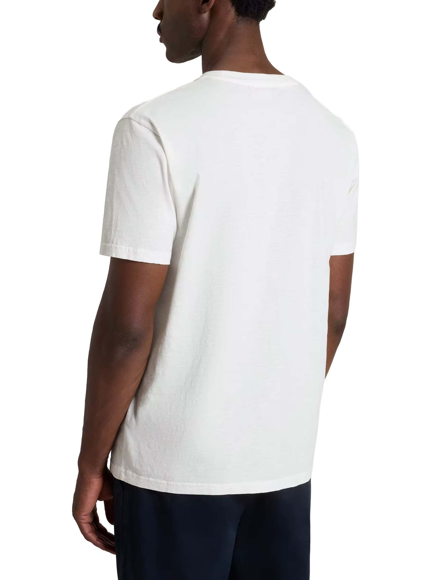 Woolrich T-shirt Slub in puro cotone Bianco