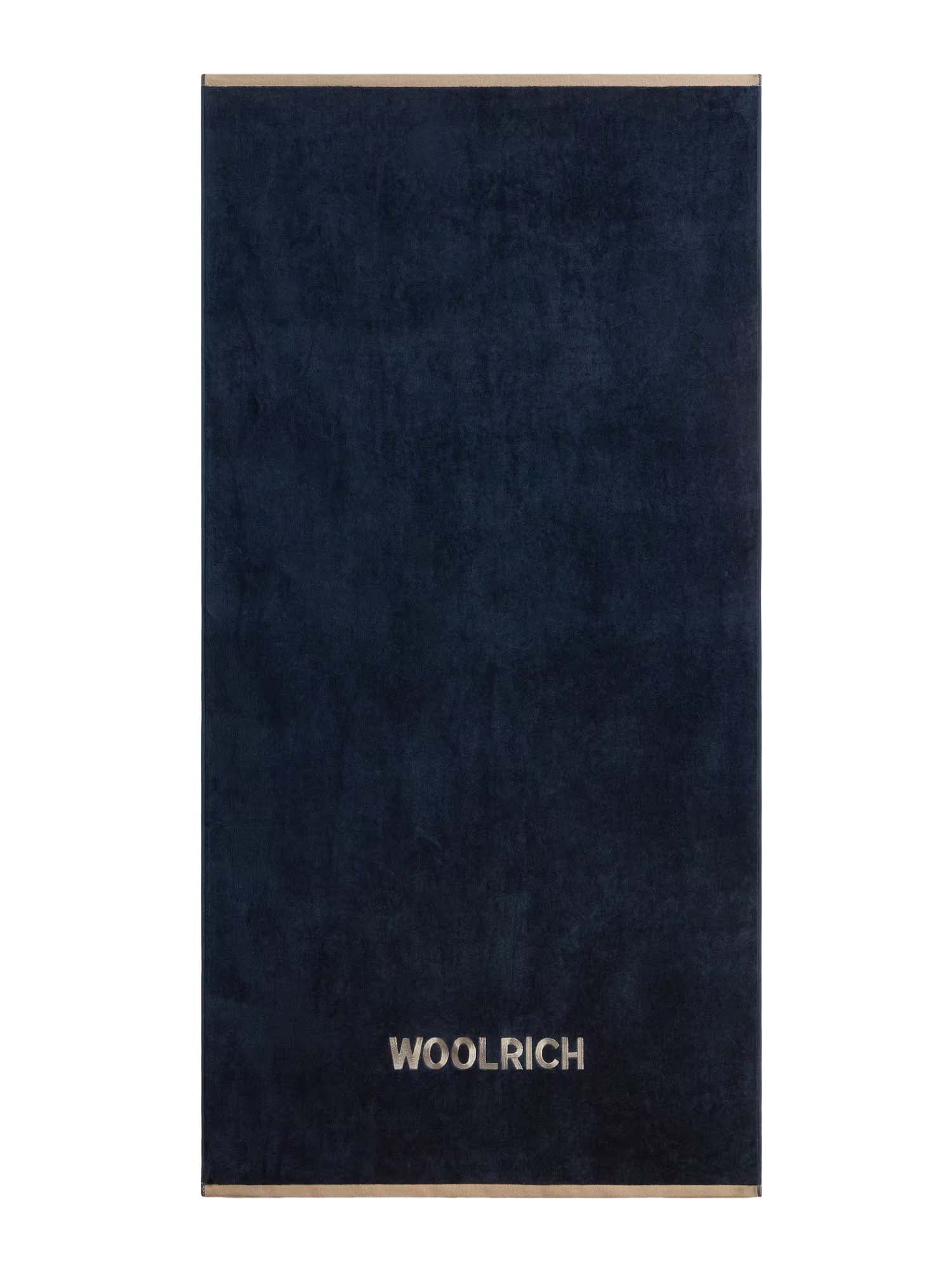 Woolrich Telo mare in puro cotone Blu