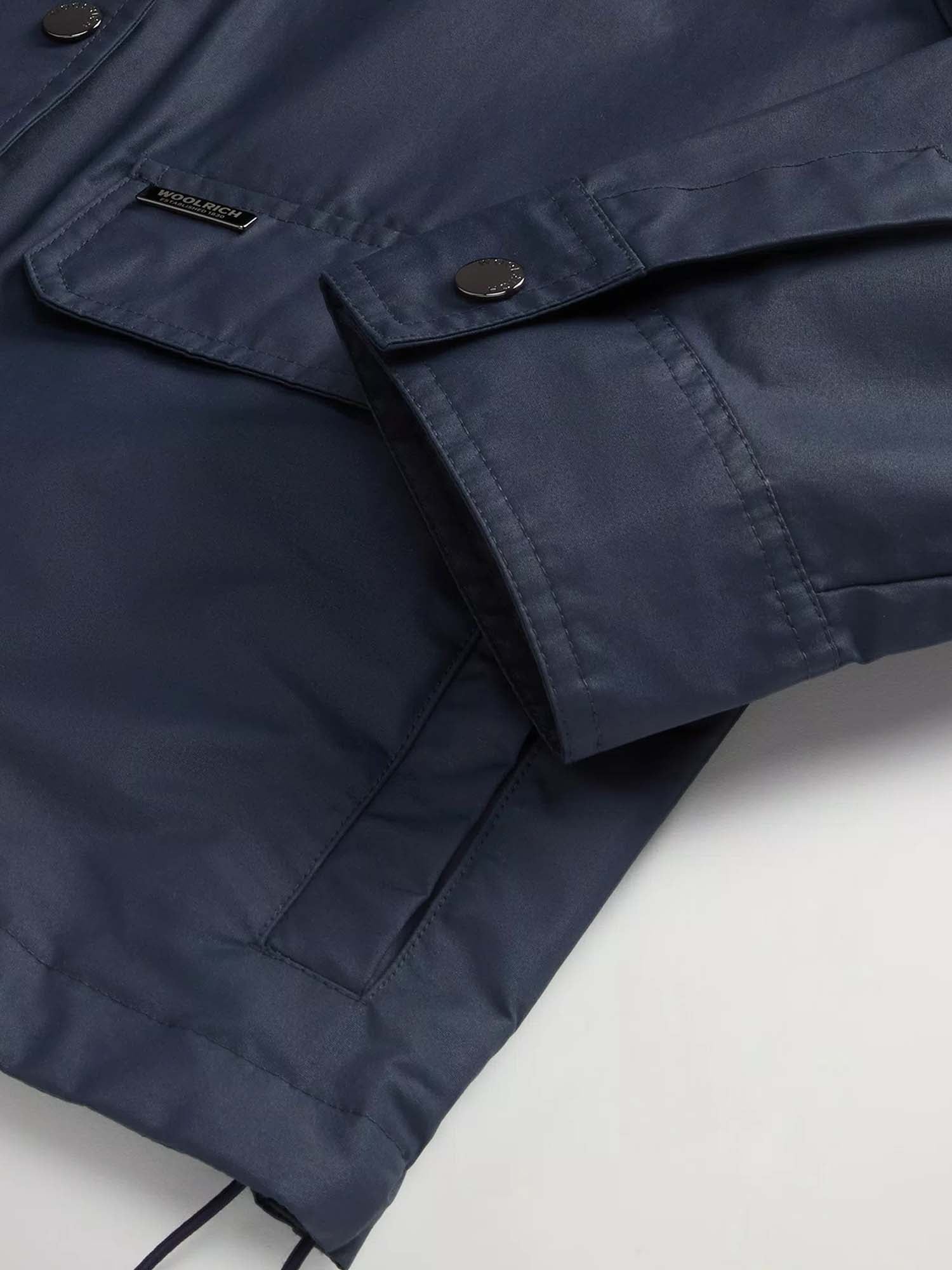 Woolrich Giacca Dundee in cotone cerato Superwax da donna Blu