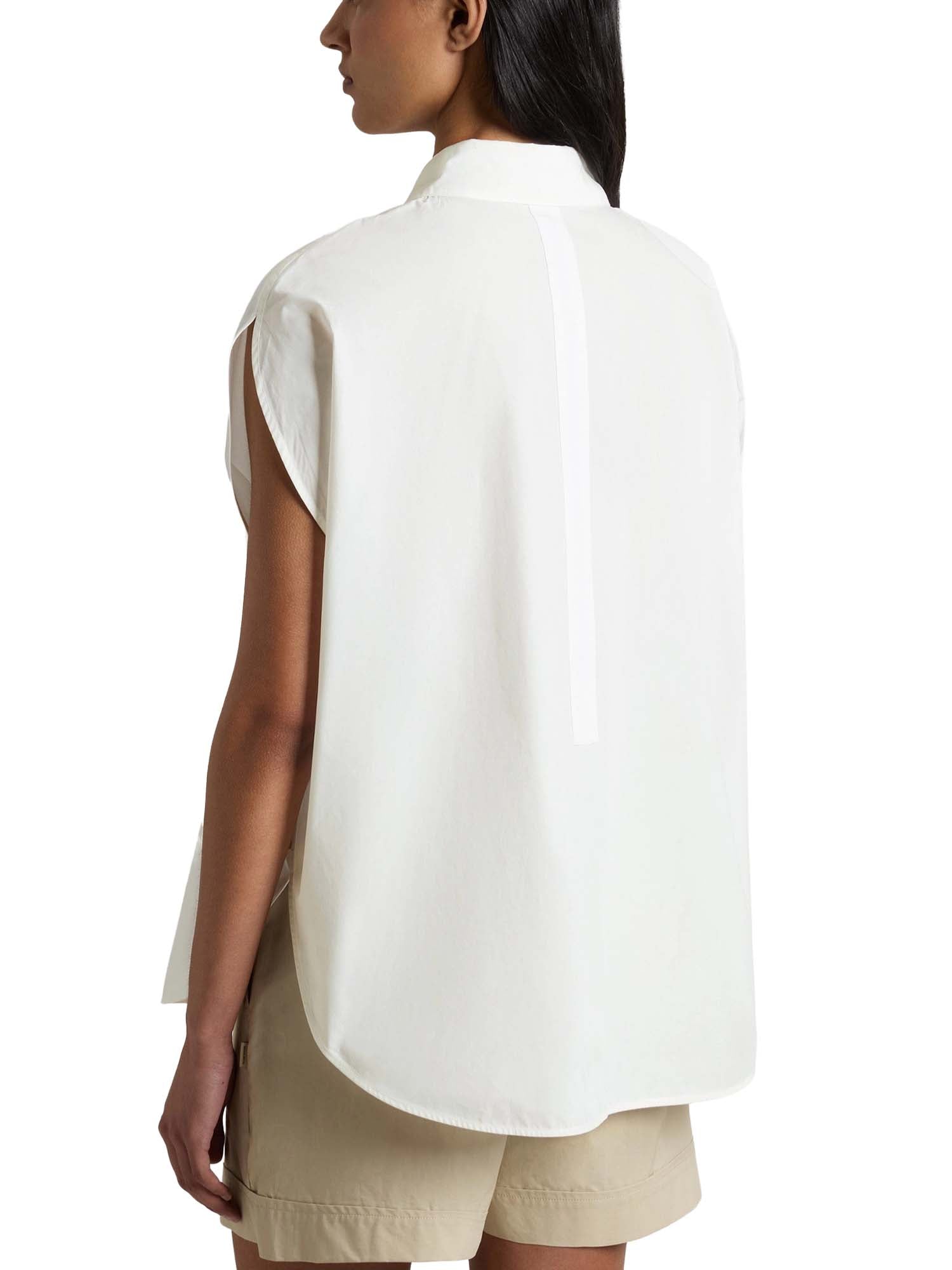 Woolrich Blusa in popeline di puro cotone Bianco