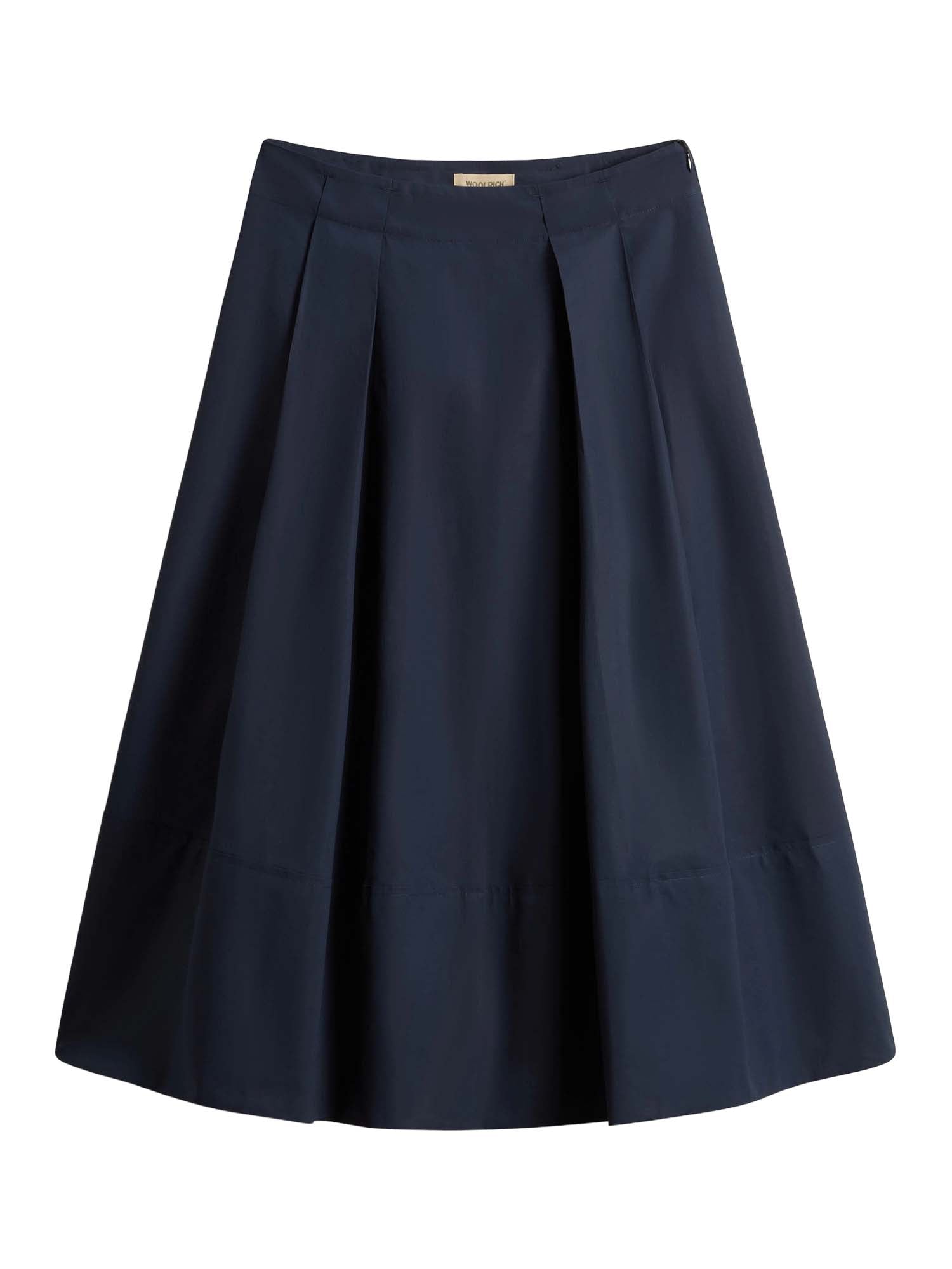 Woolrich Gonna in popeline di puro cotone Blu