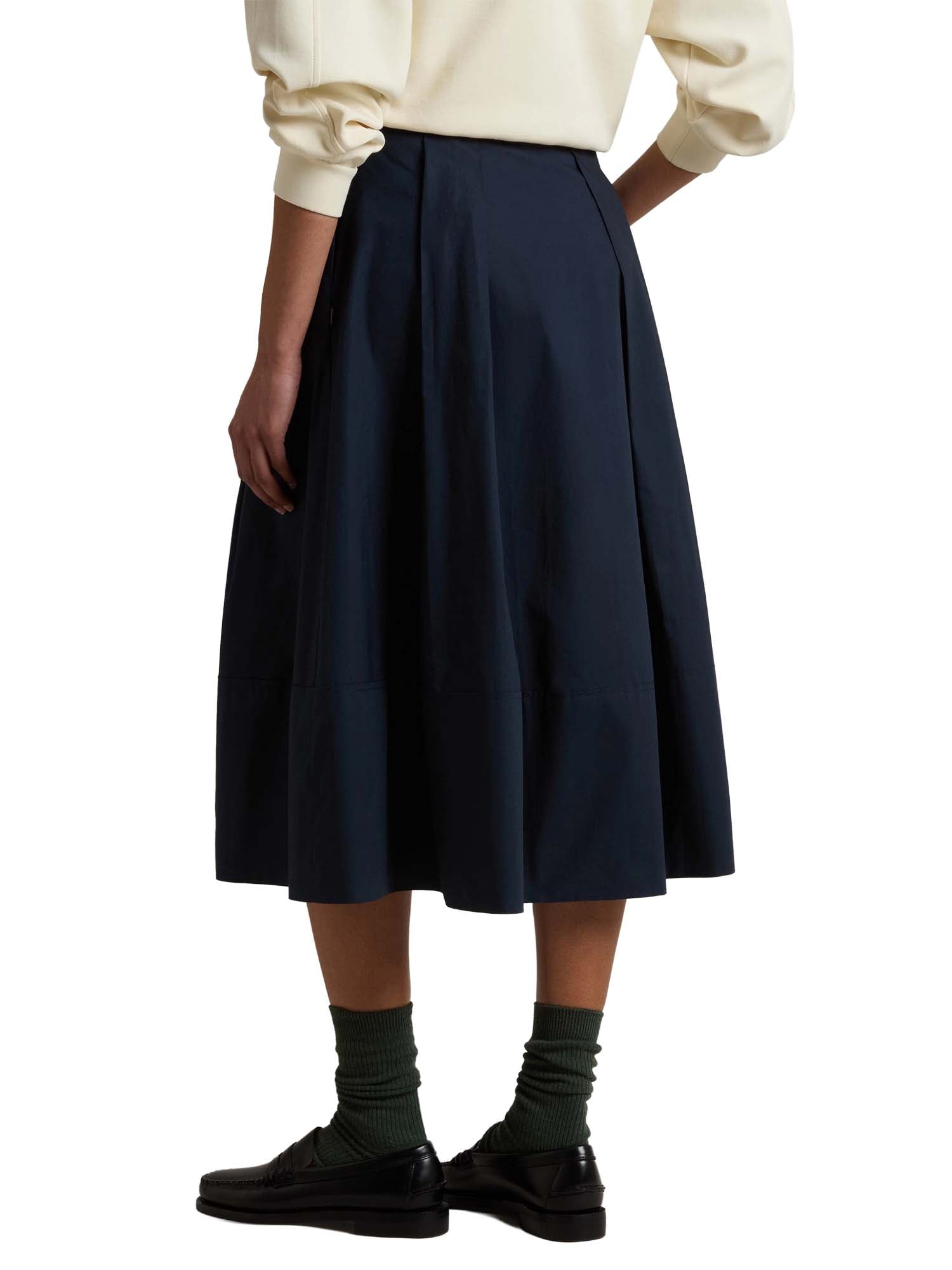 Woolrich Gonna in popeline di puro cotone Blu