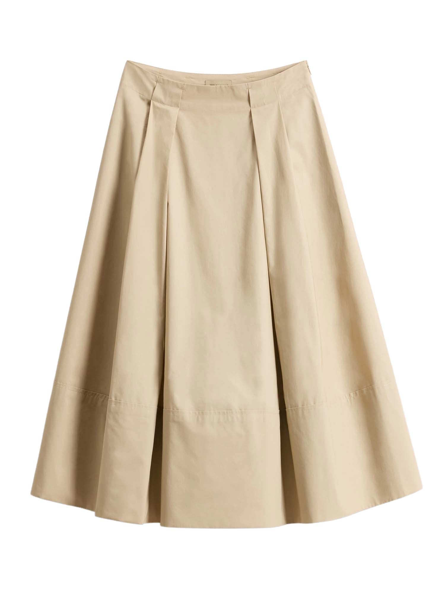 Woolrich Gonna in popeline di puro cotone Beige