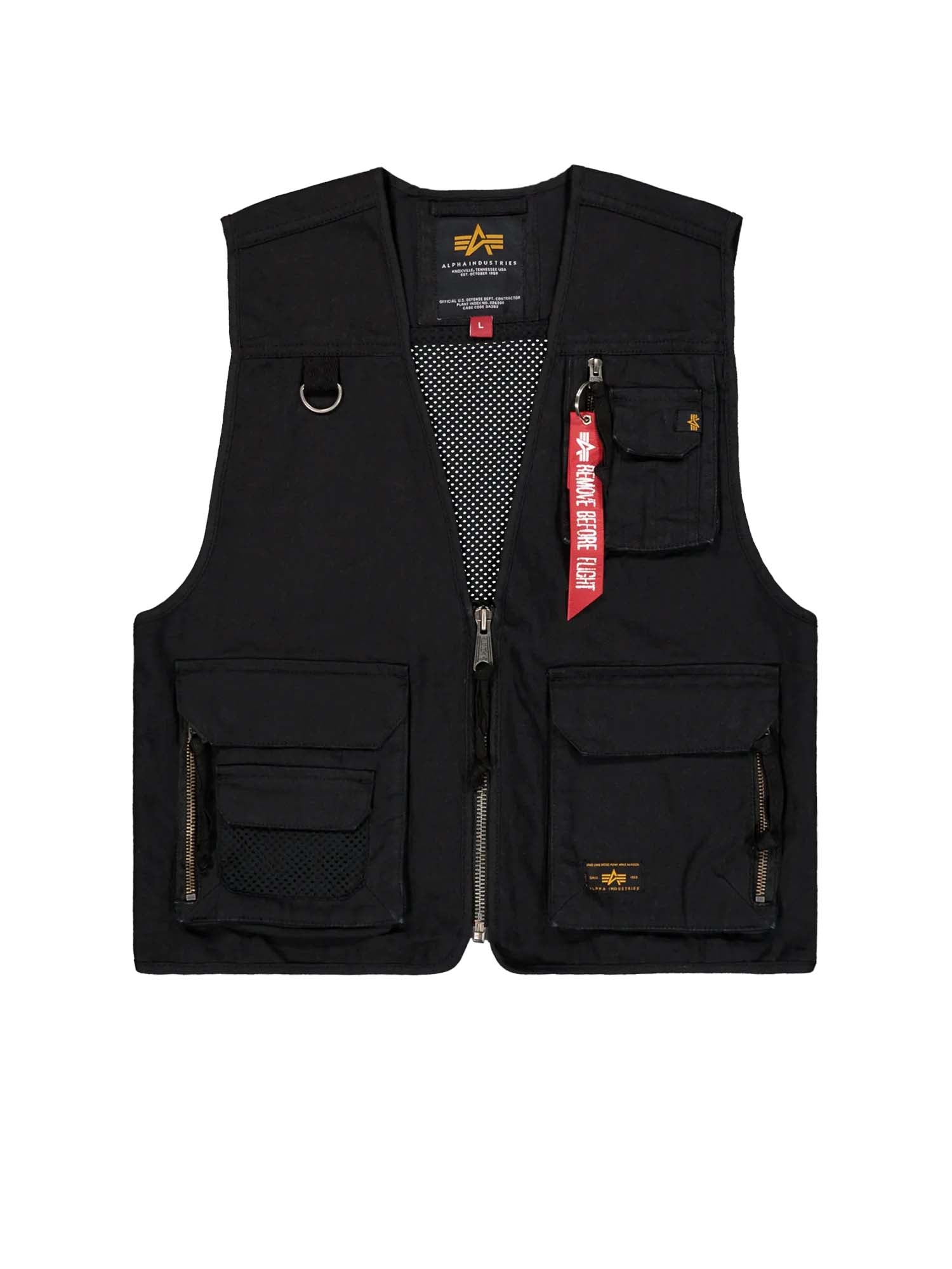 Alpha Industries Gilet Mesh Utility Vest Nero