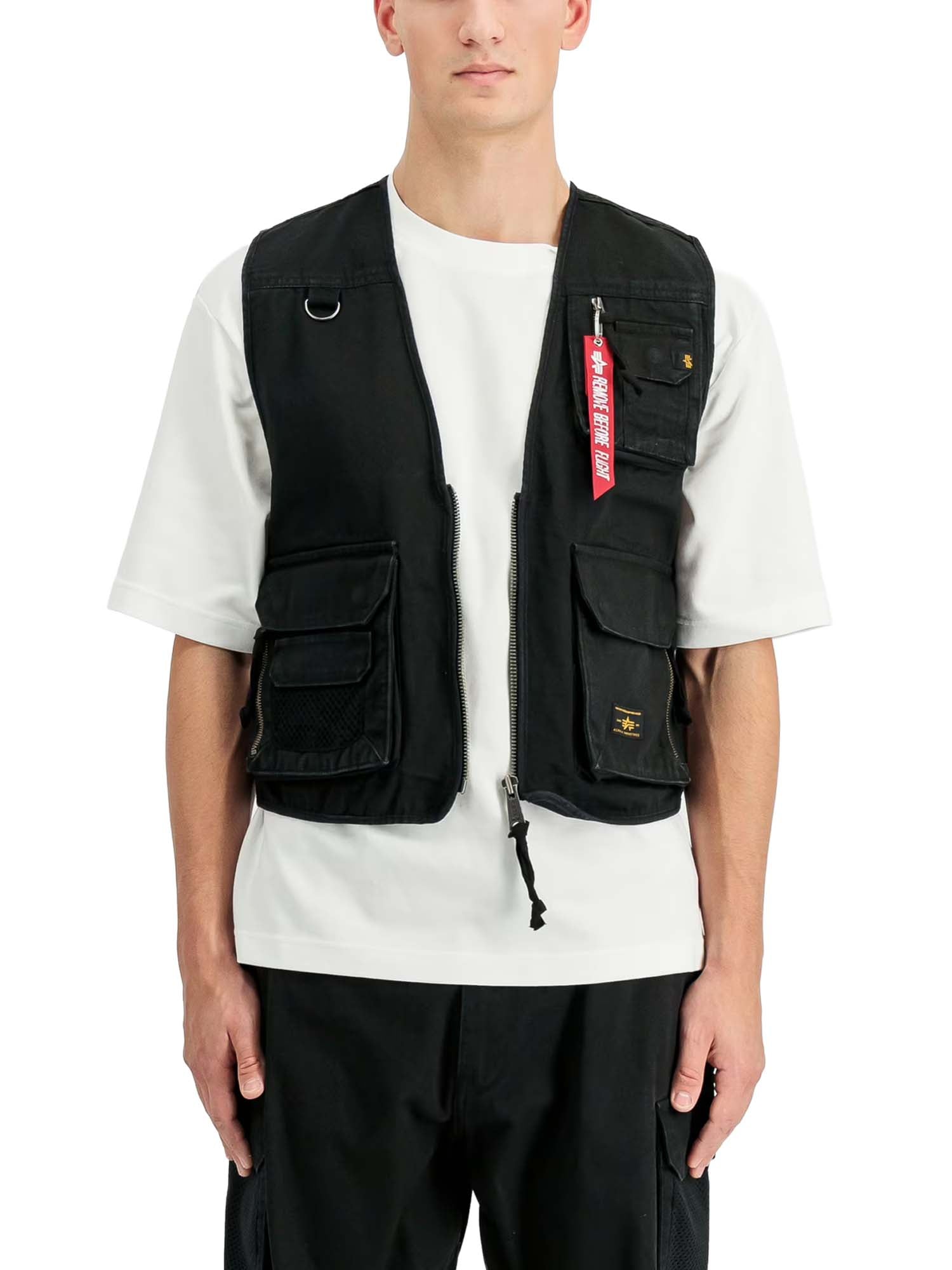 Alpha Industries Gilet Mesh Utility Vest Nero