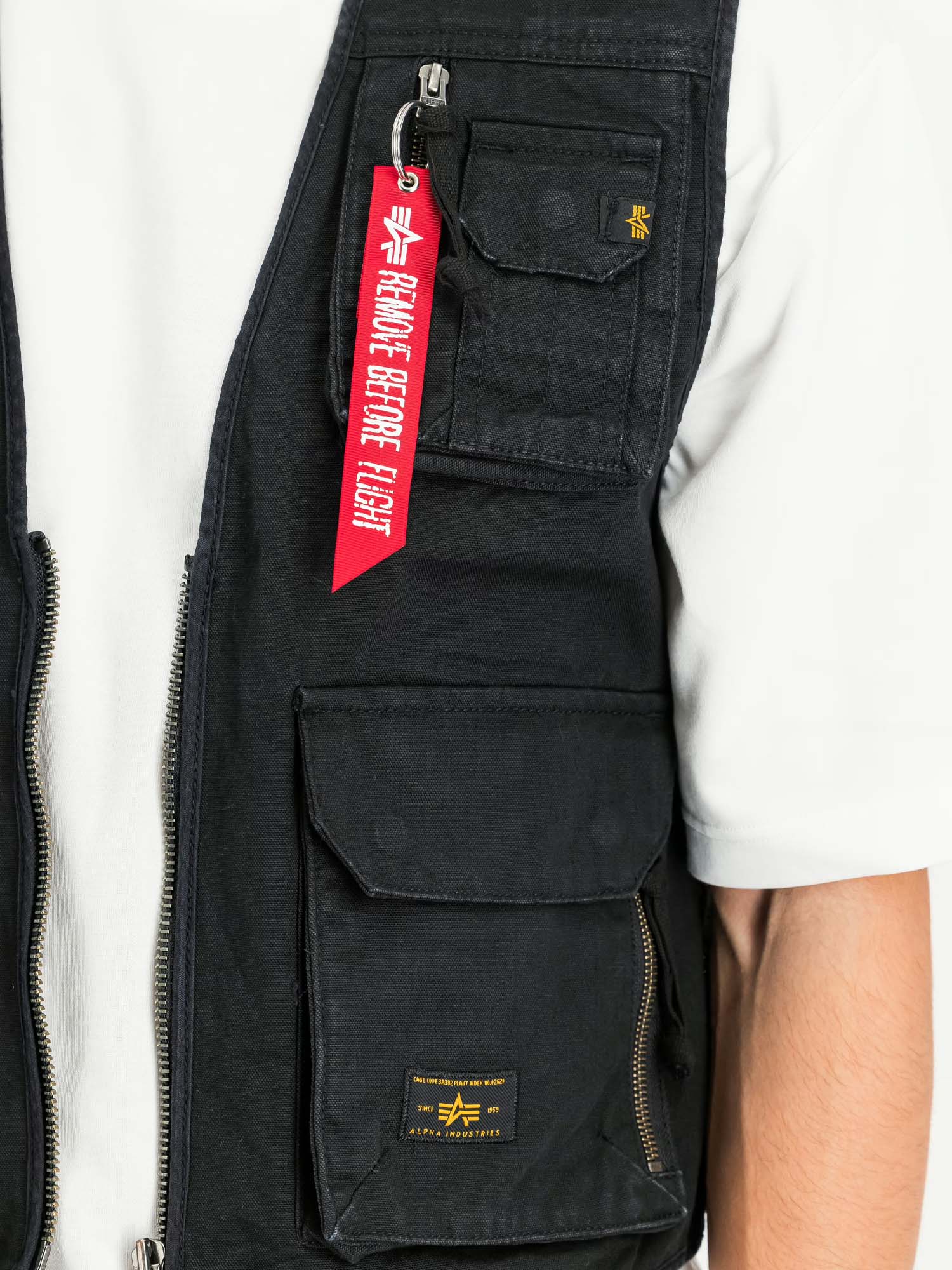 Alpha Industries Gilet Mesh Utility Vest Nero