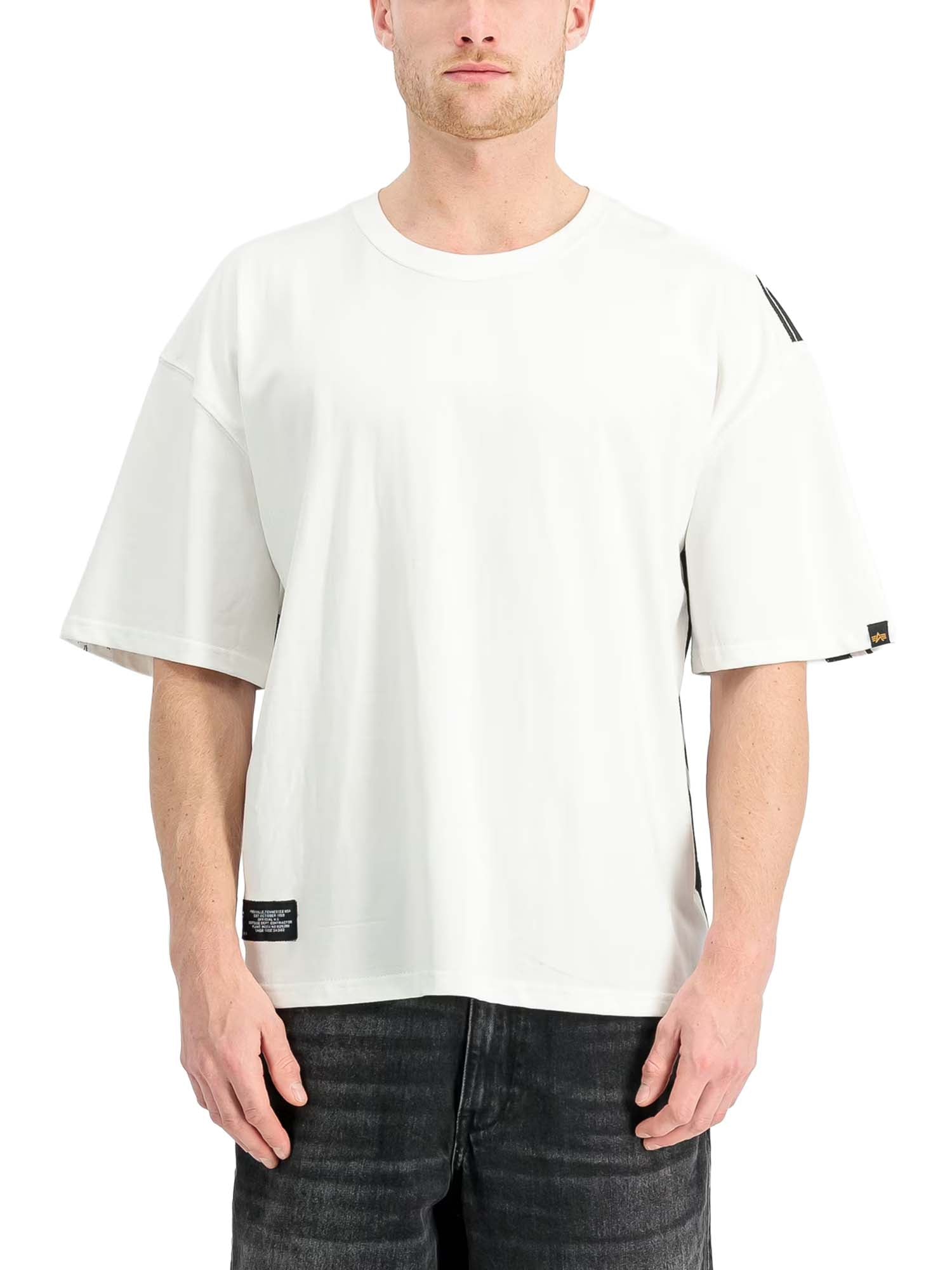 Alpha Industries T-Shirt Backprint Balaclava Unisex Bianco