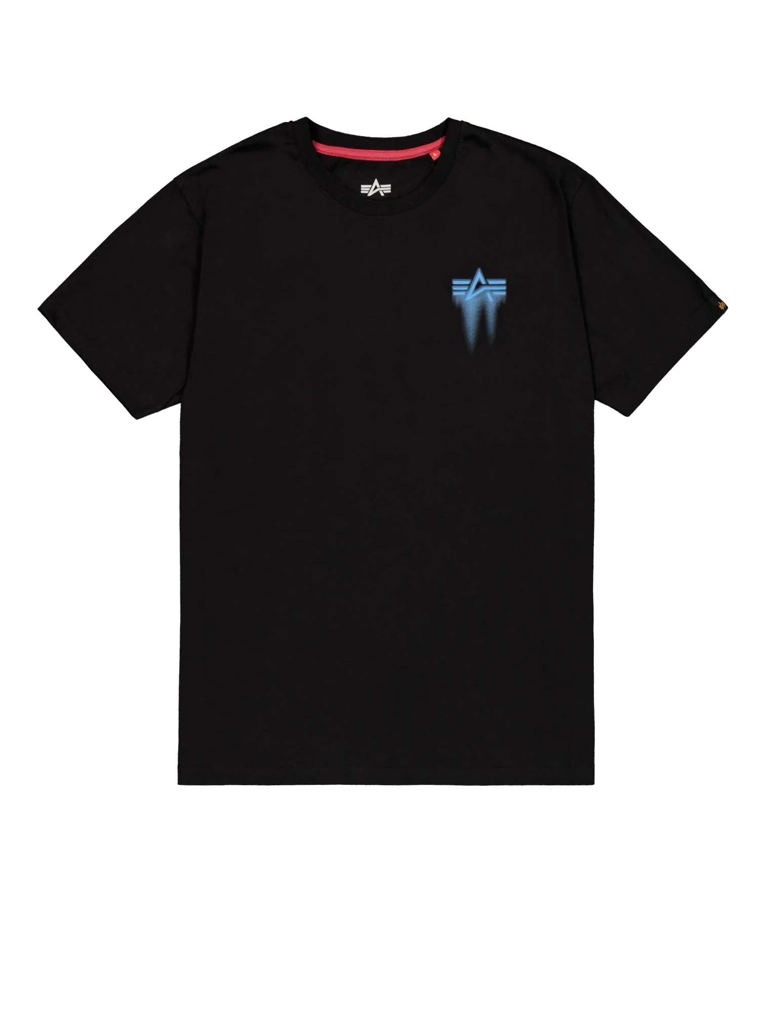 Alpha Industries T-Shirt Spray Print Nero