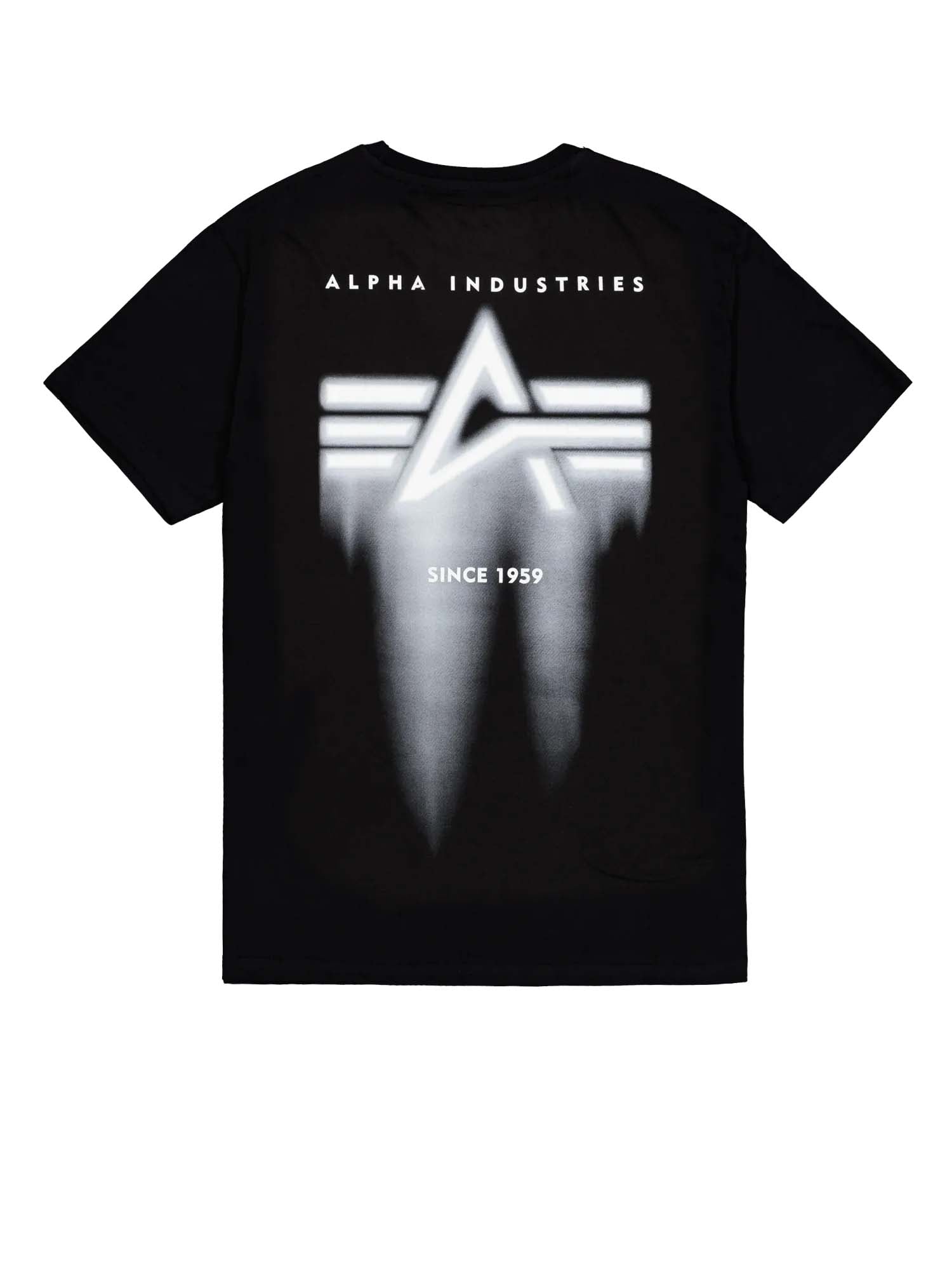 Alpha Industries T-Shirt Spray Print Nero