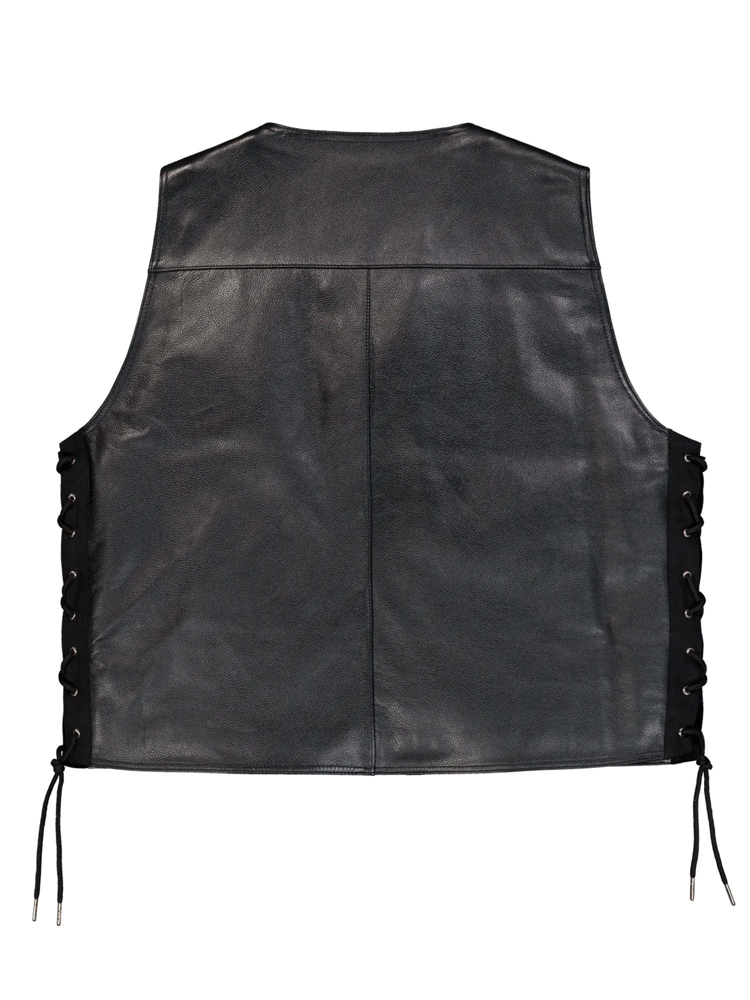 Alpha Industries Vest X-Force Leather Nero