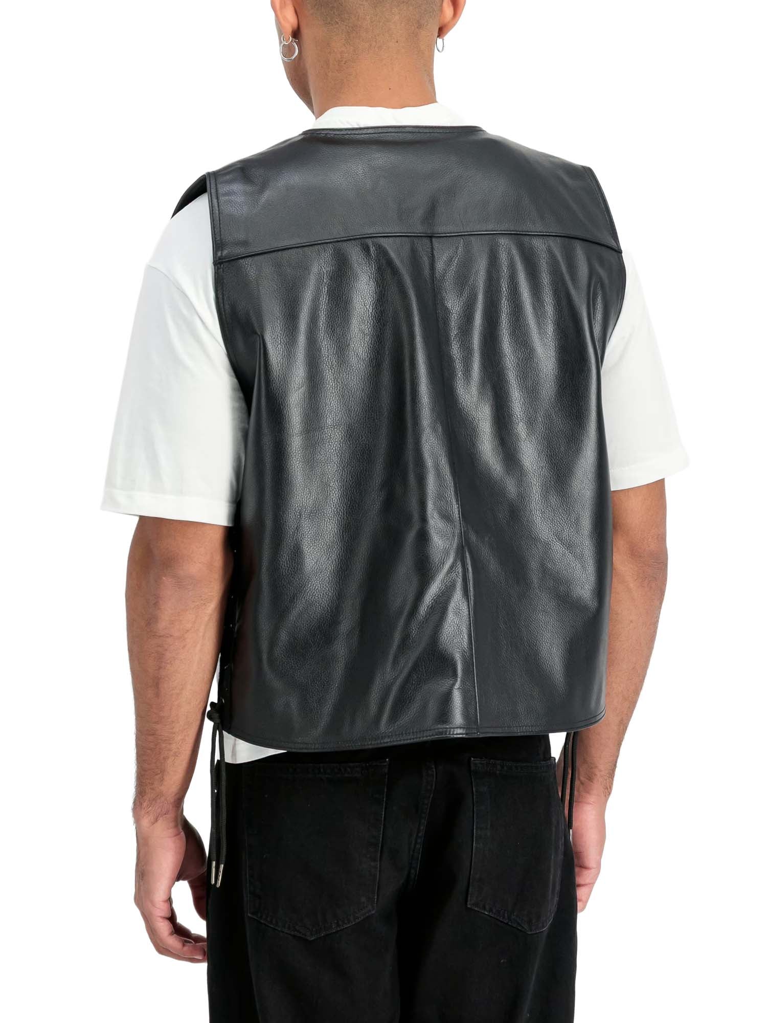 Alpha Industries Vest X-Force Leather Nero