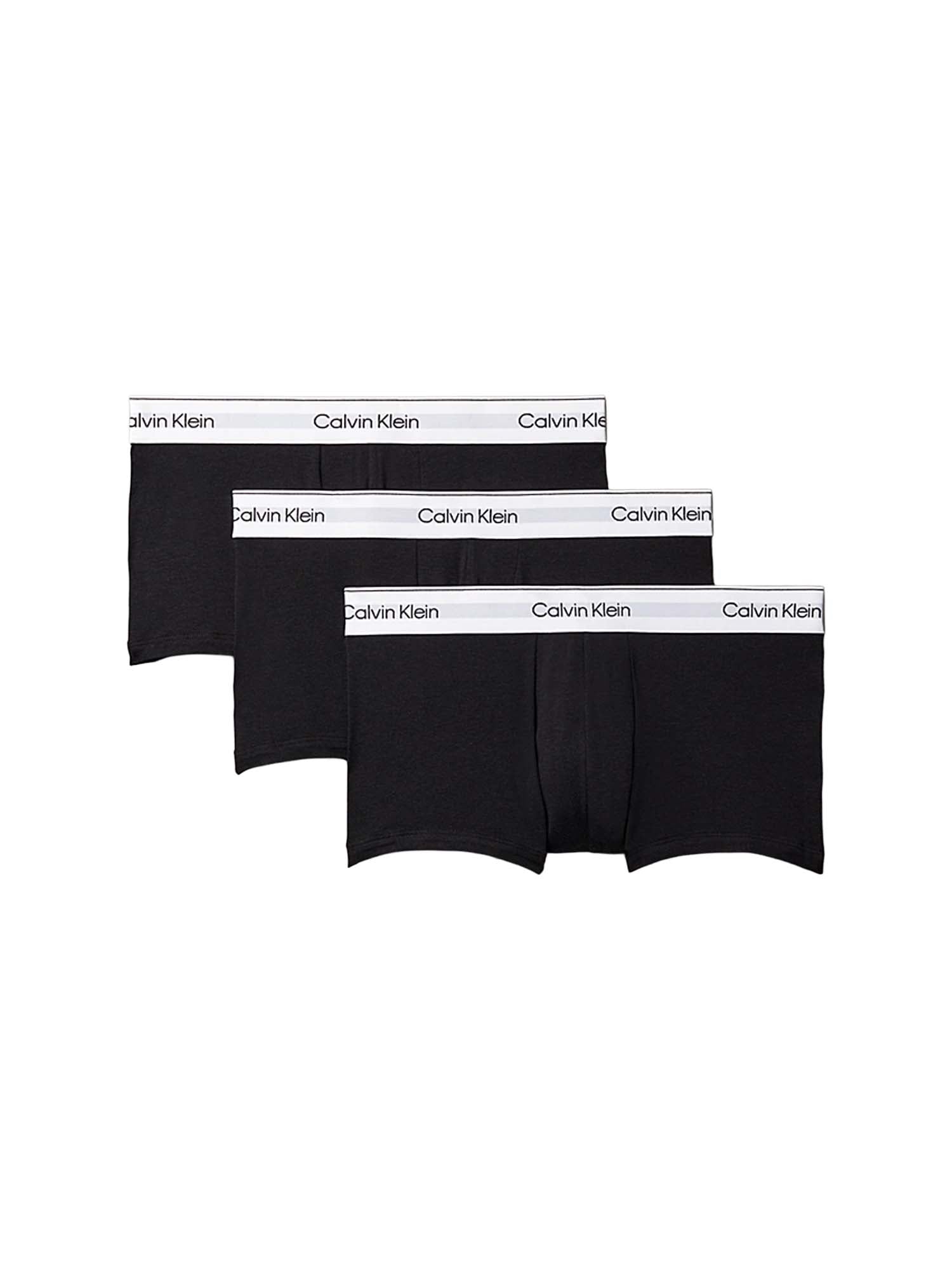 Calvin Klein Boxer a vita bassa in confezione da 3 - Icon Cotton Stretch Nero