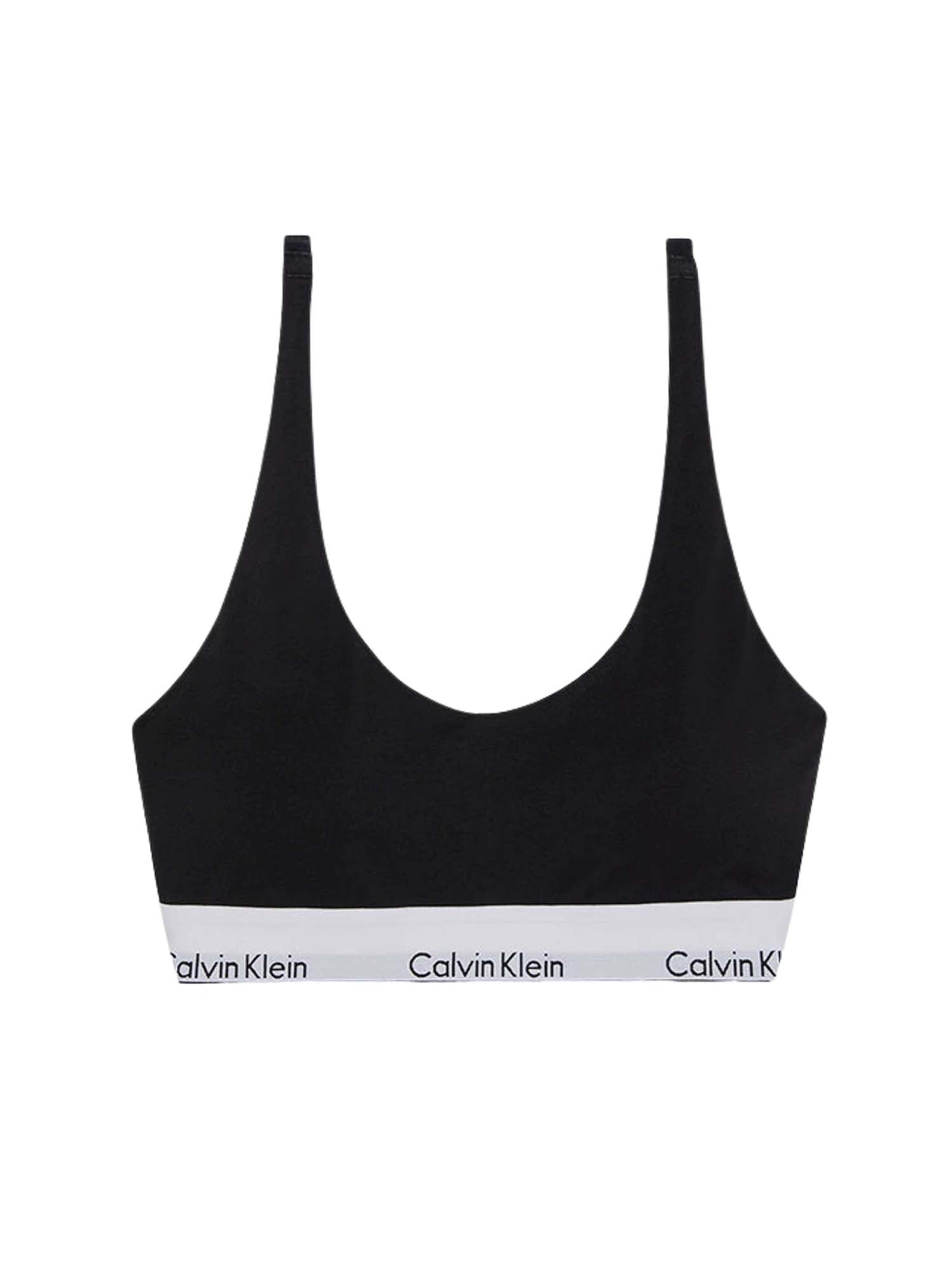 Calvin Klein Brassière leggermente foderata - Icon Cotton Modal Nero