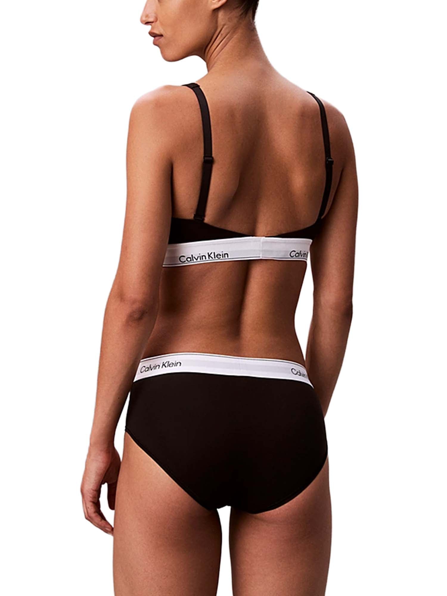 Calvin Klein Brassière leggermente foderata - Icon Cotton Modal Nero