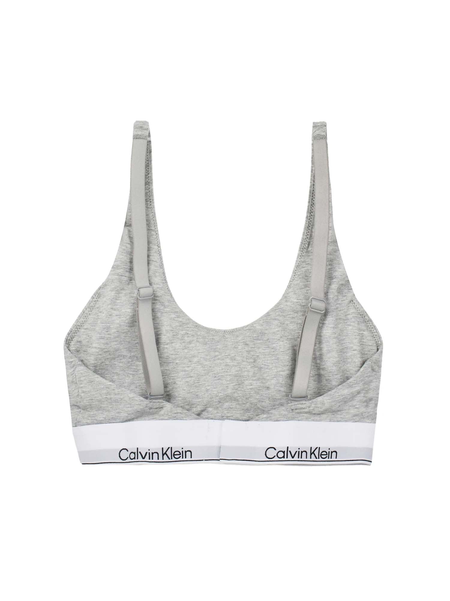 Calvin Klein Brassière leggermente foderata - Icon Cotton Modal Grigio