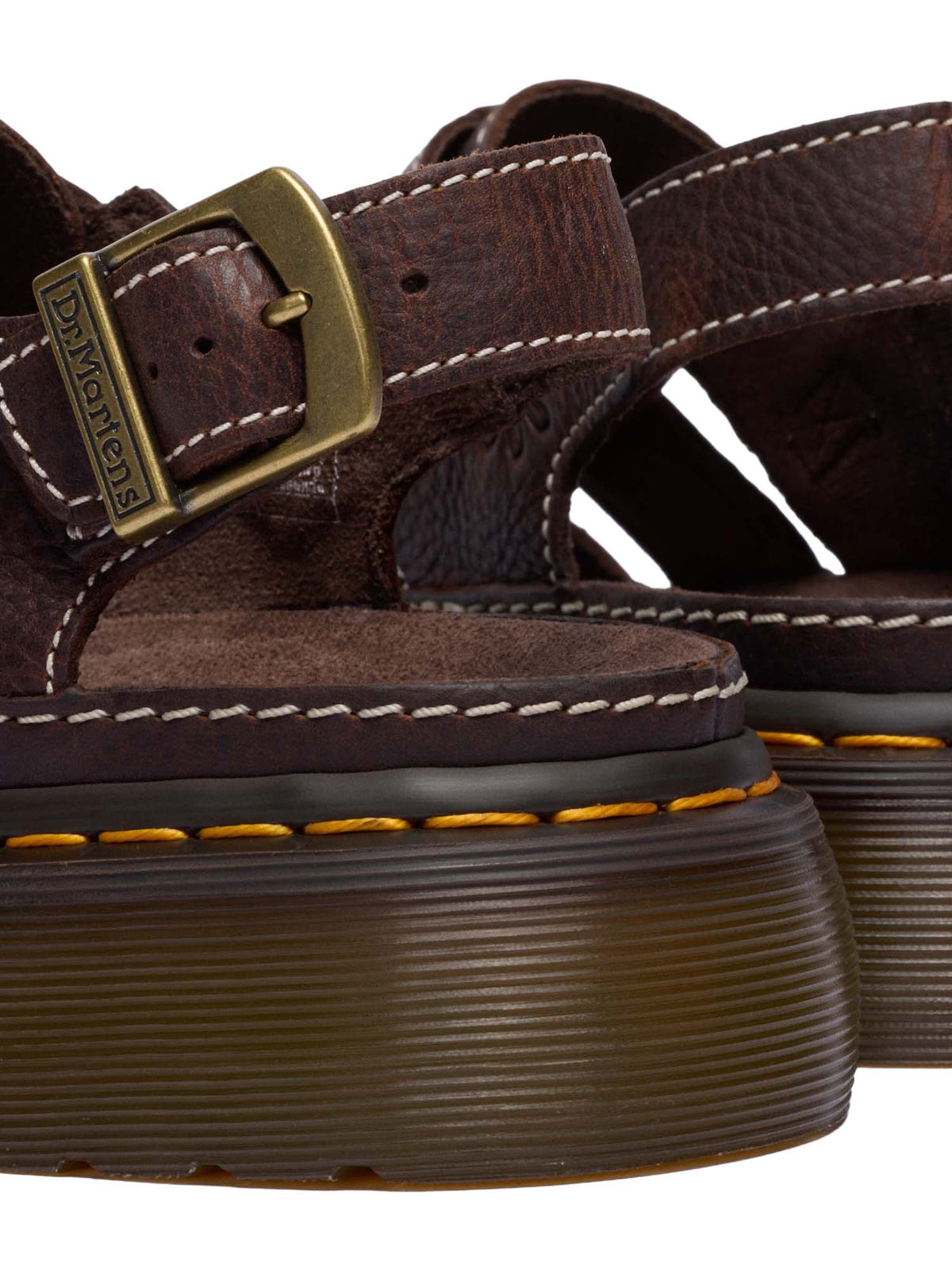 Dr. Martens Sandali aperti Wrenlie con fiori Marrone