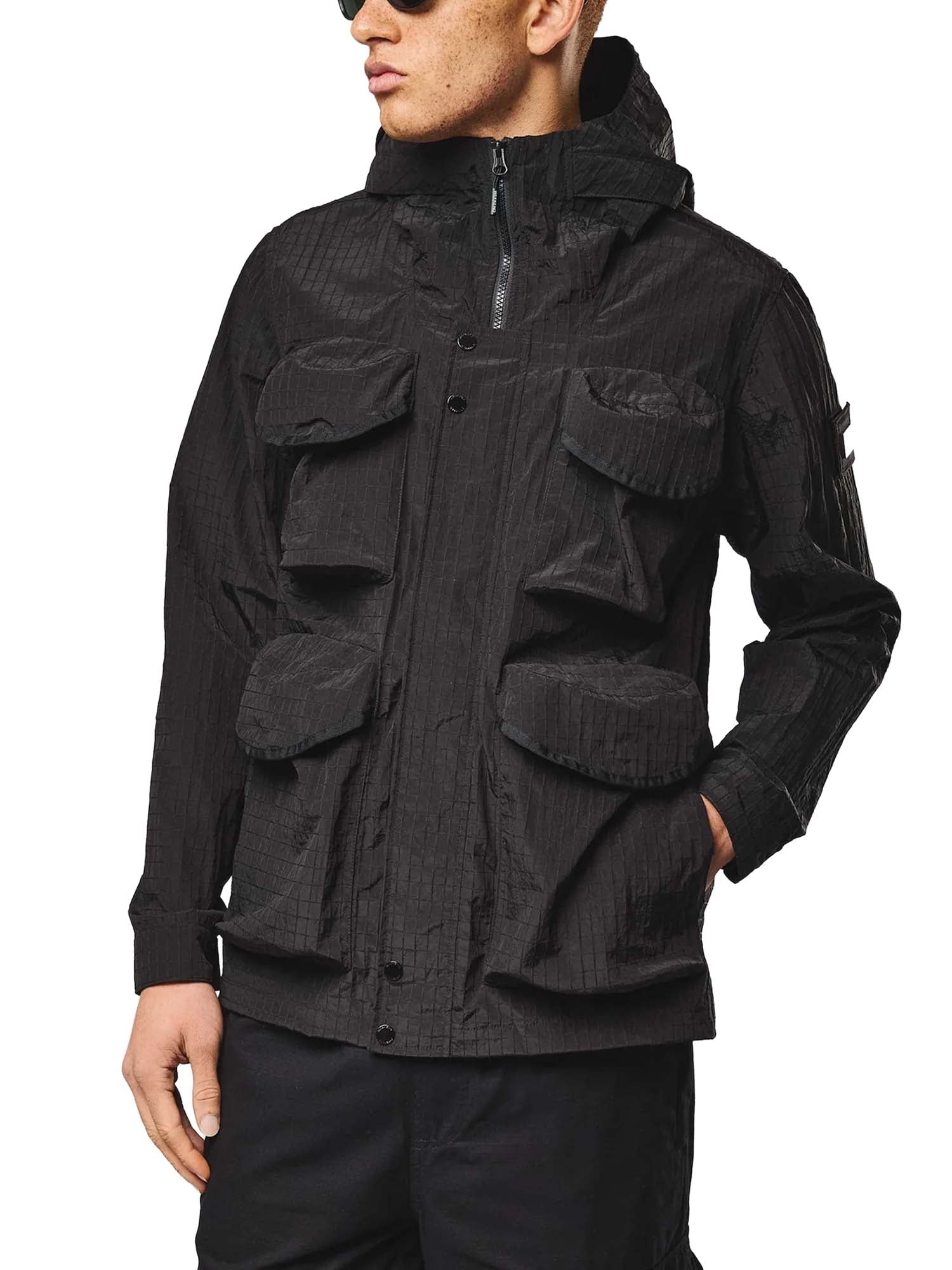 Weekend Offender Giacca da campo Cotoca Ripstop Nero