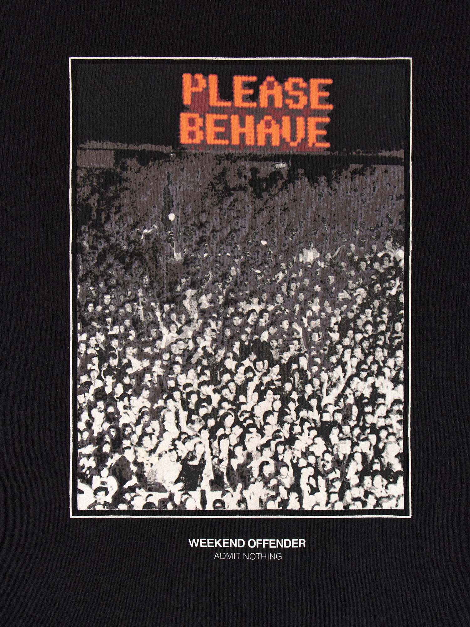 Weekend Offender Maglietta grafica Behave Nero