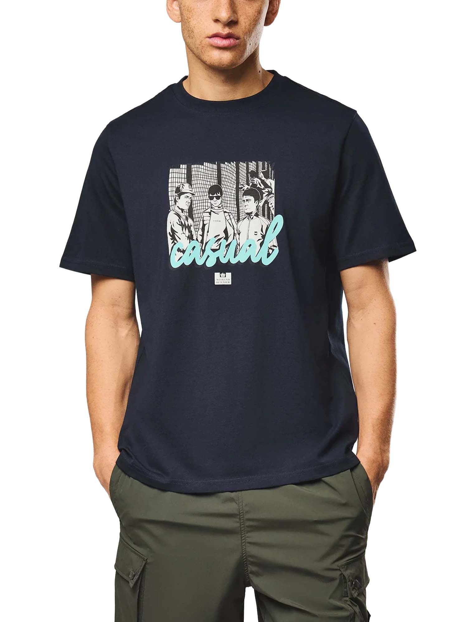 Weekend Offender Maglietta grafica Terrace Blu