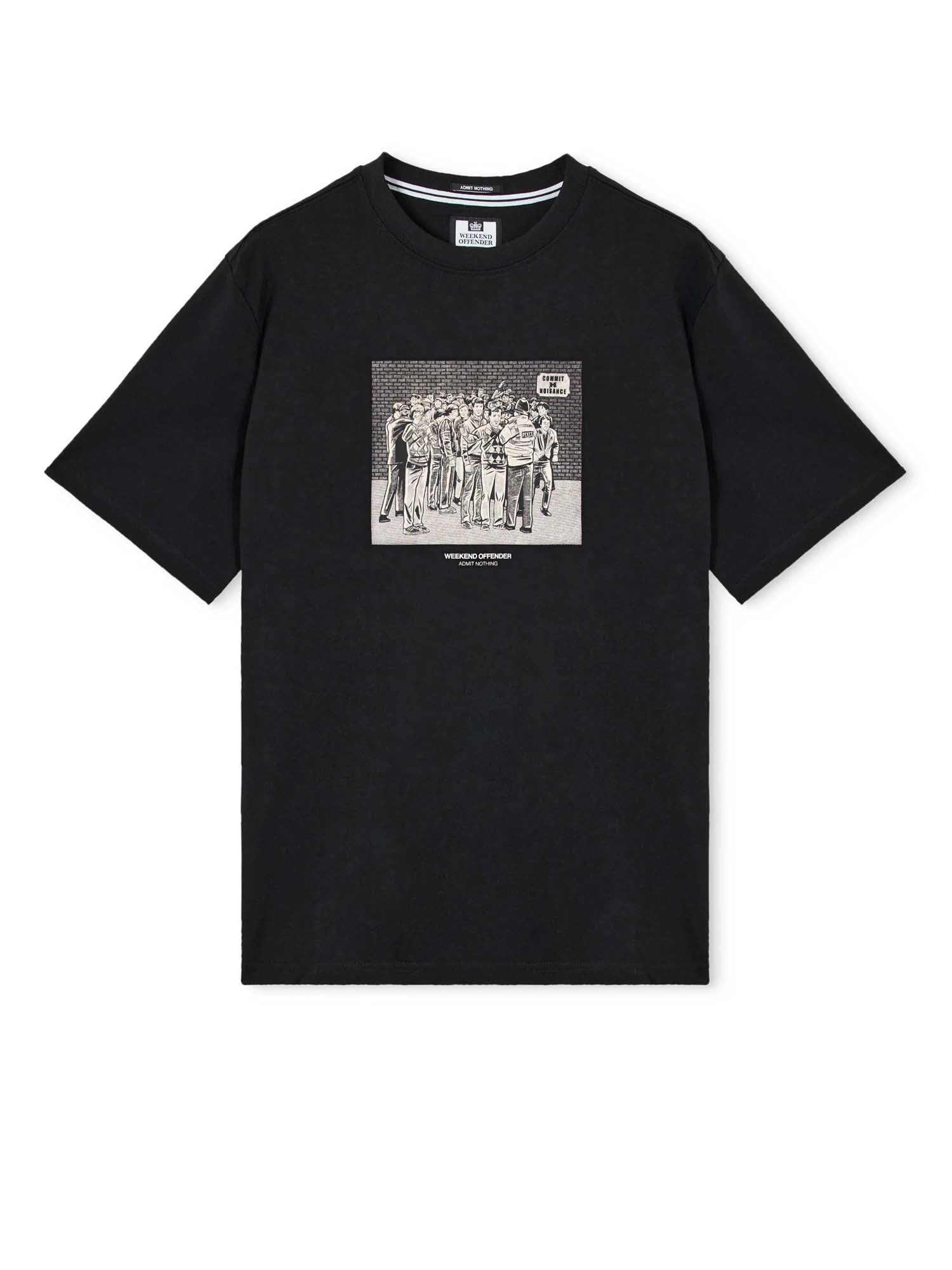 Weekend Offender Maglietta grafica Nuisance Nero