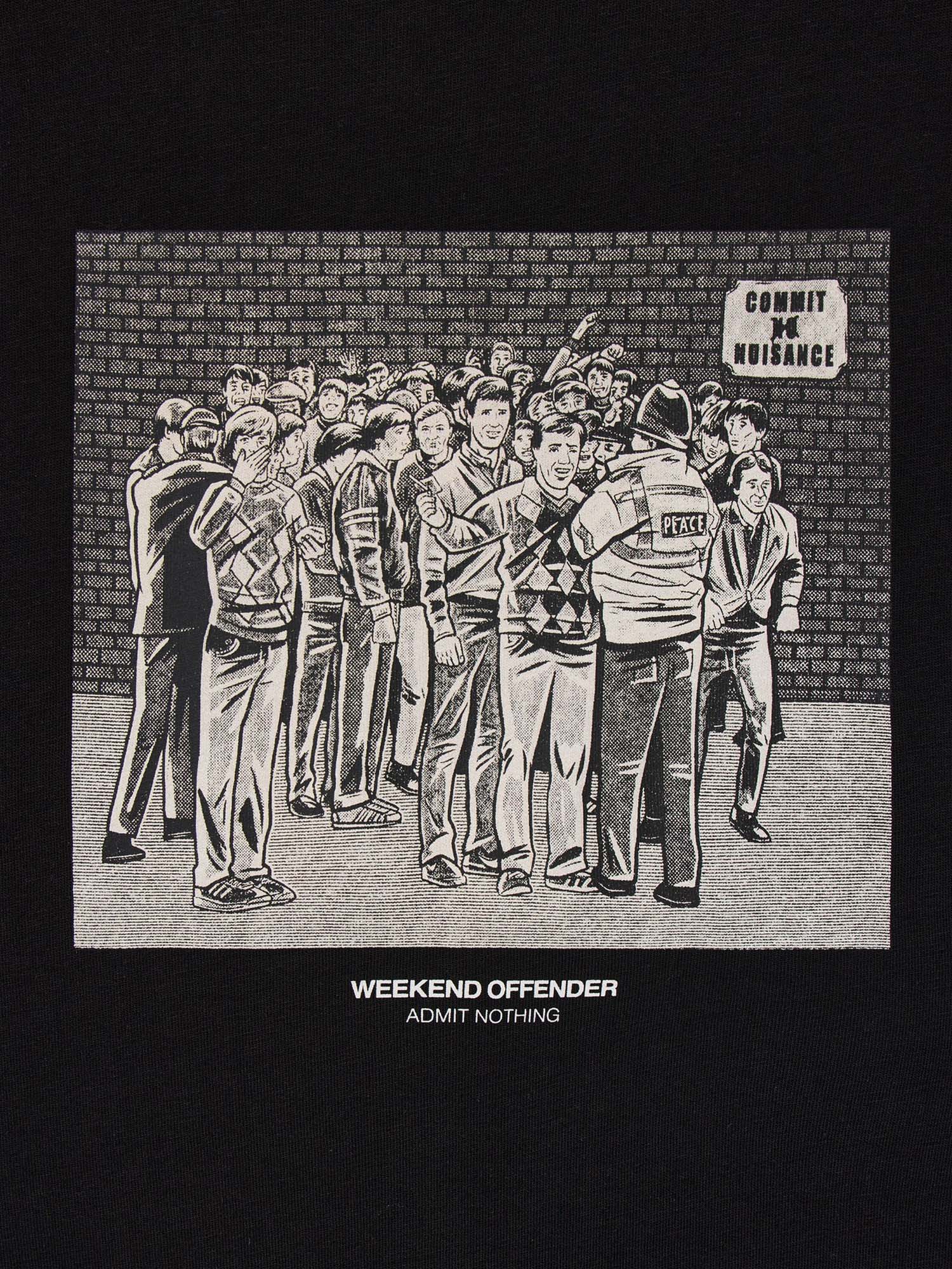 Weekend Offender Maglietta grafica Nuisance Nero