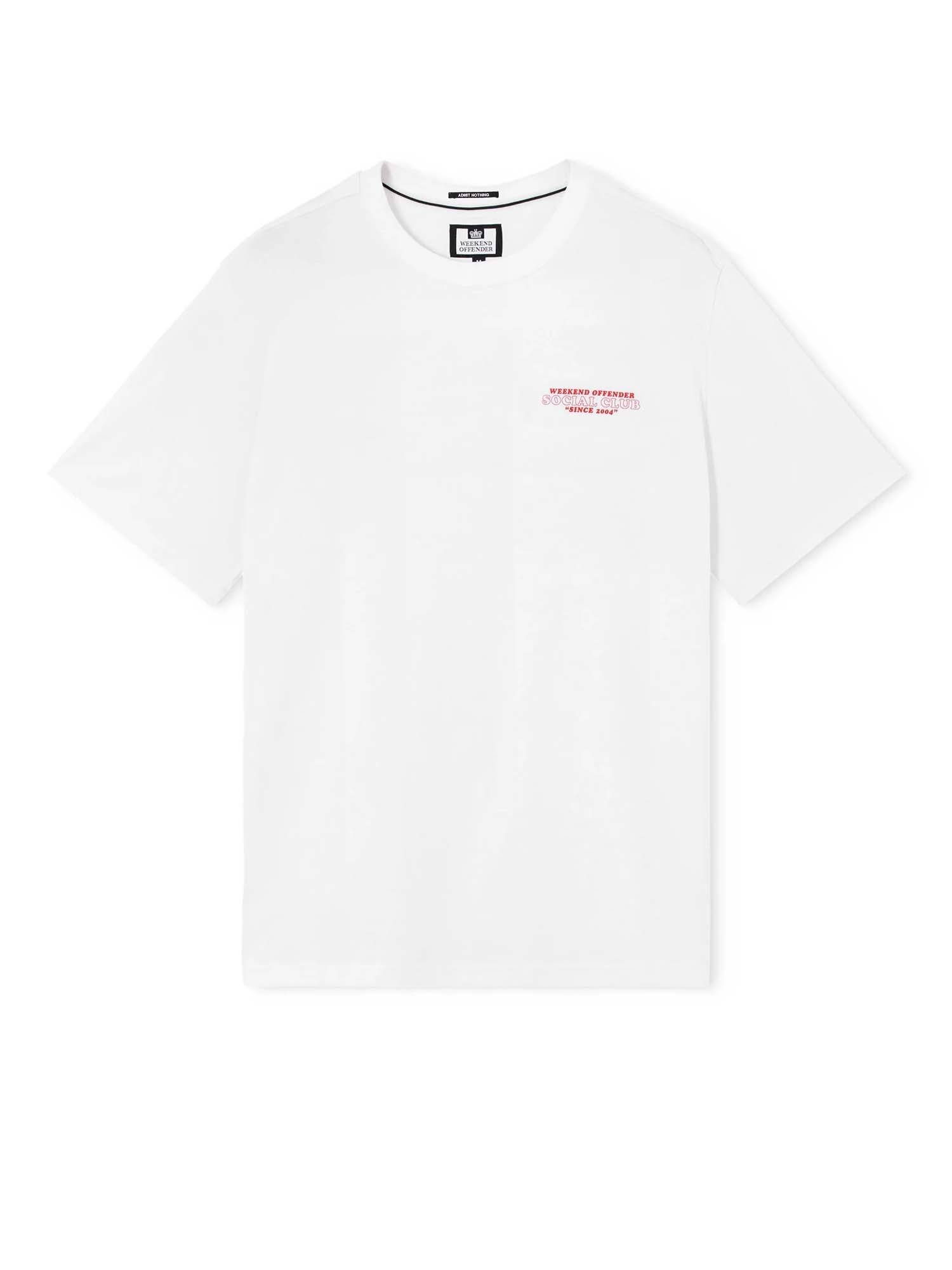 Weekend Offender Maglietta grafica Social Club Bianco