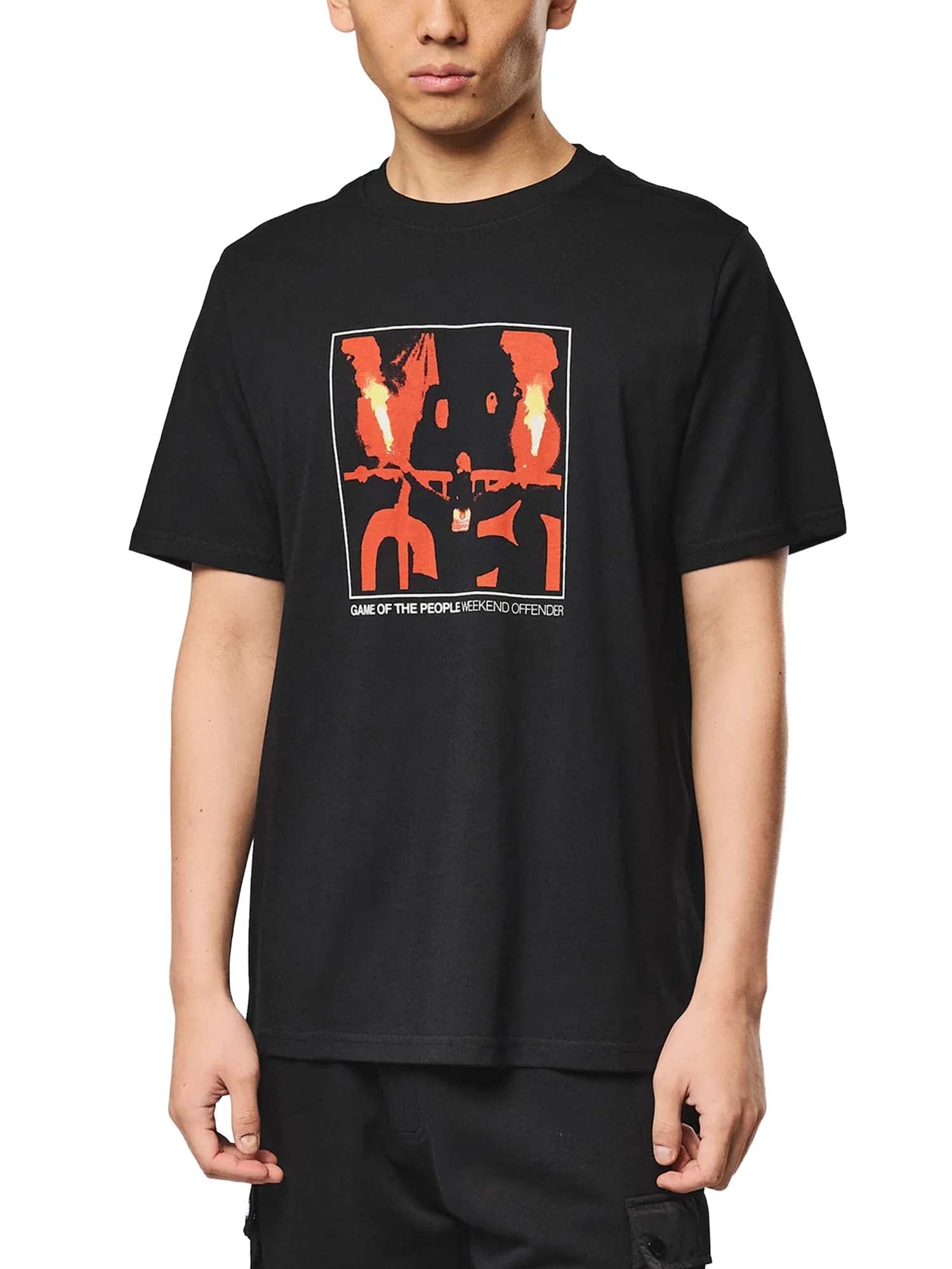 Weekend Offender Maglietta grafica The People Nero