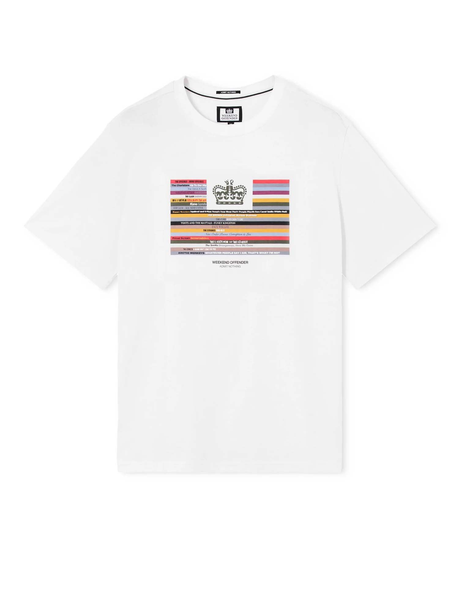 Weekend Offender Maglietta grafica Vinyl Bianco