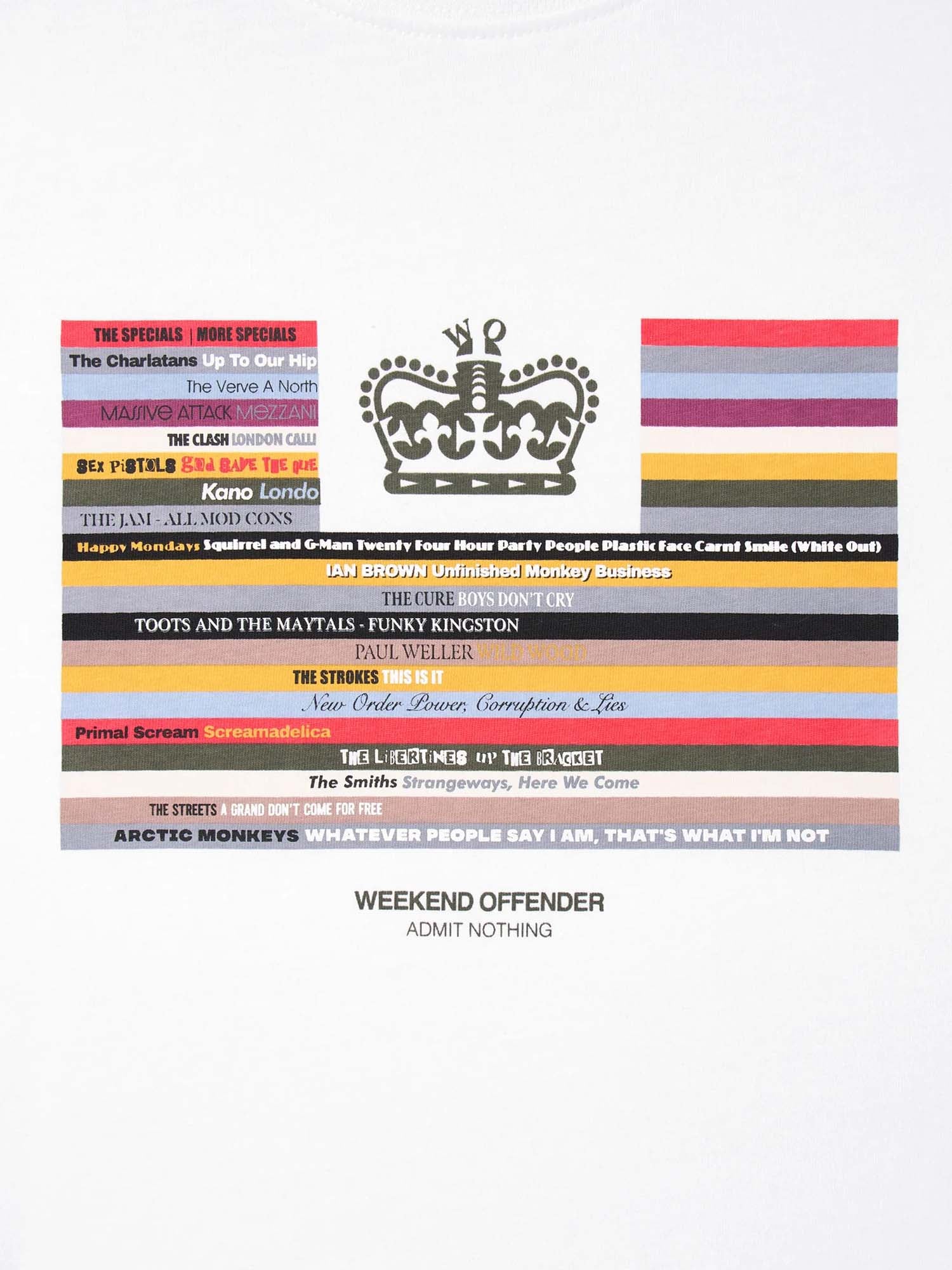 Weekend Offender Maglietta grafica Vinyl Bianco