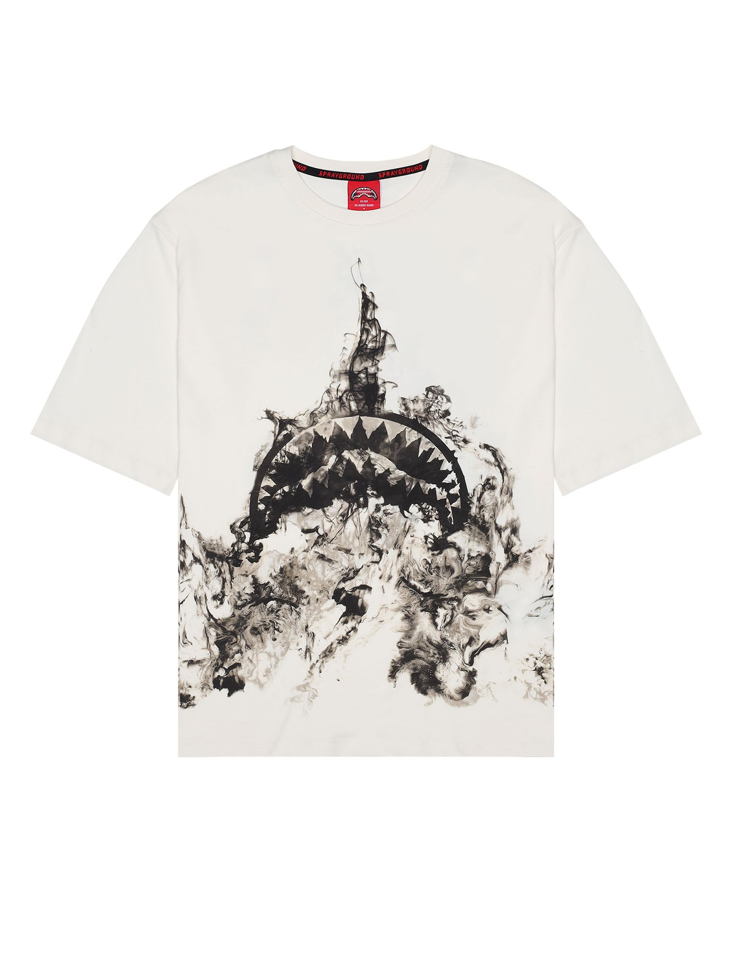Sprayground T-Shirt Infusione di Inchiostro Ivo Bianco