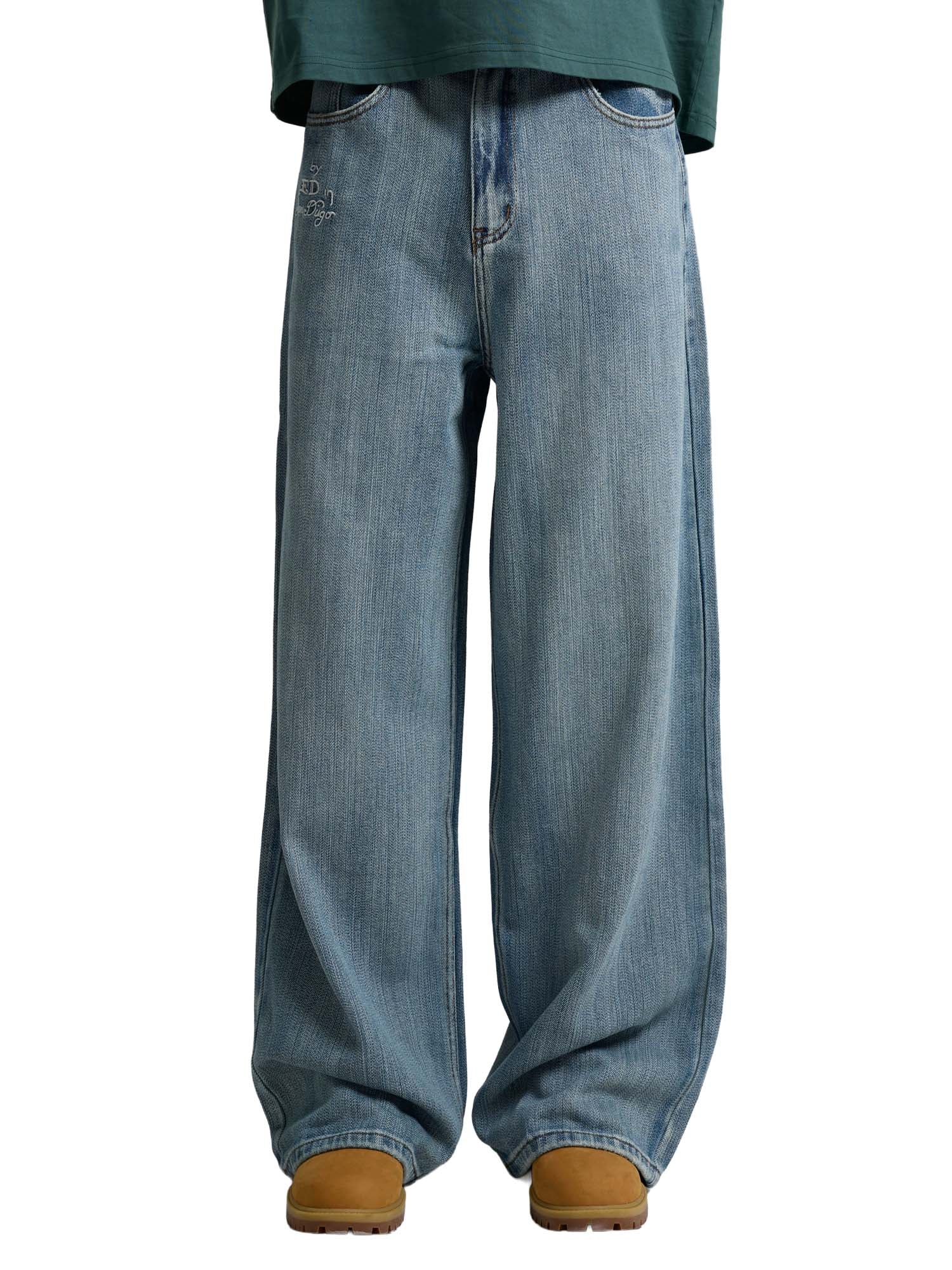 Ed Hardy Jeans Embroidered Angel Xxtra Fit Blu