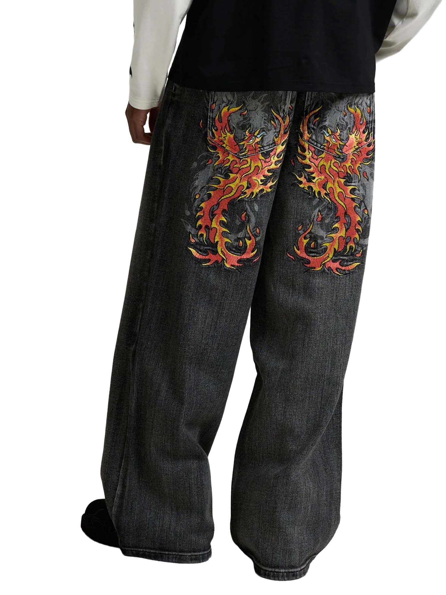 Ed Hardy Jeans Embroidered Angel Xxtra Fit Nero