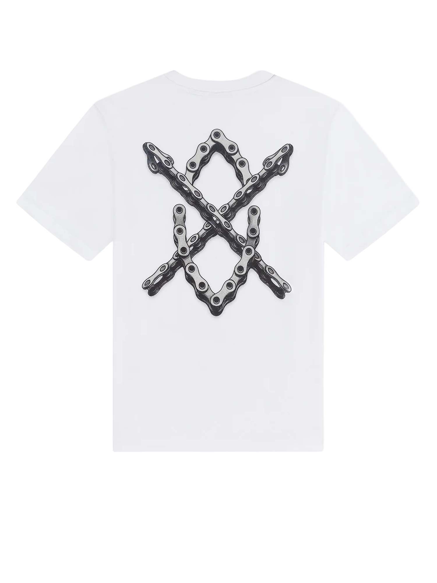 Daily Paper T-Shirt Chain Shield Bianco