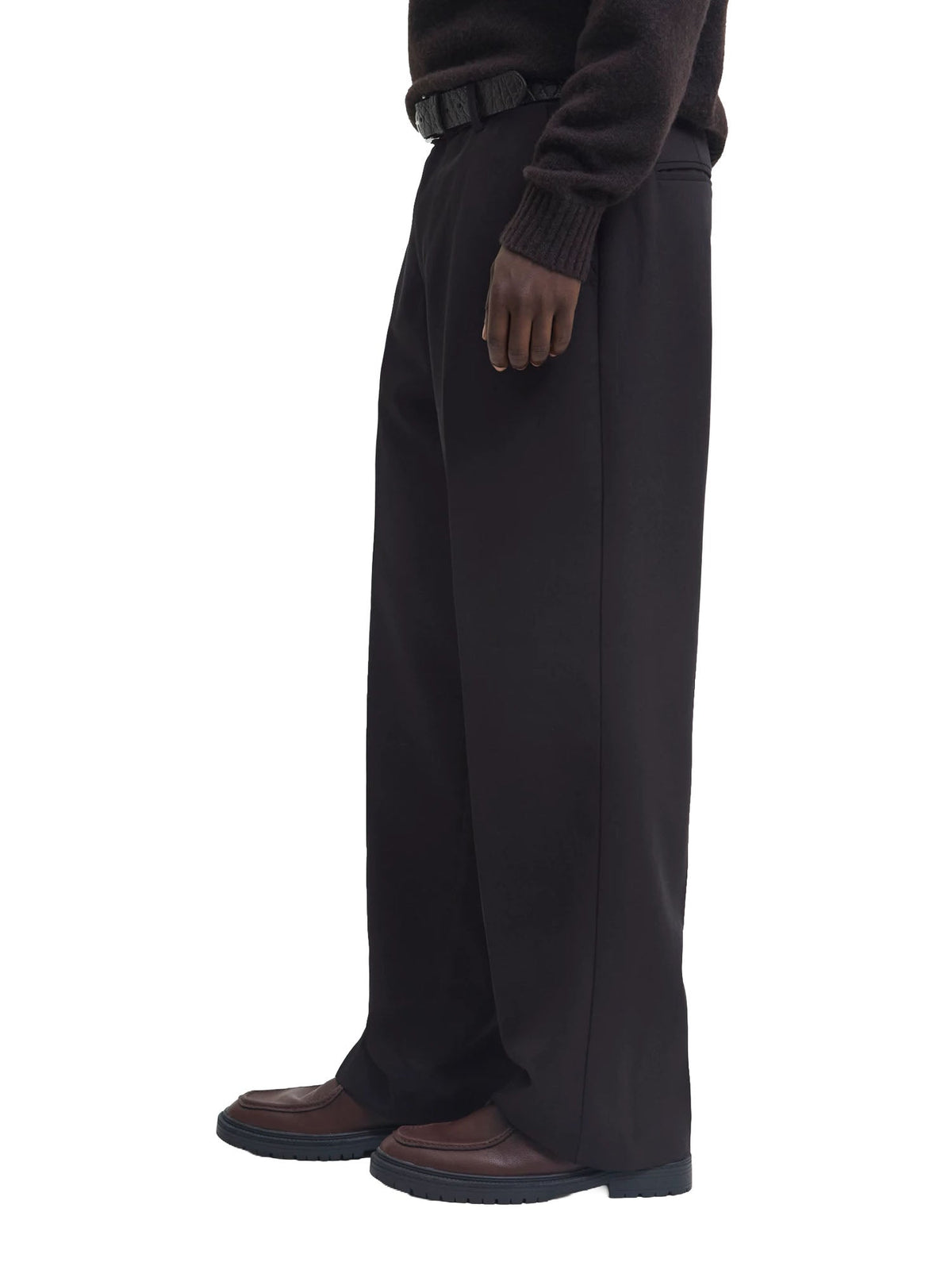 Jack & Jones Pantaloni Classici Wide Leg Fit Nero