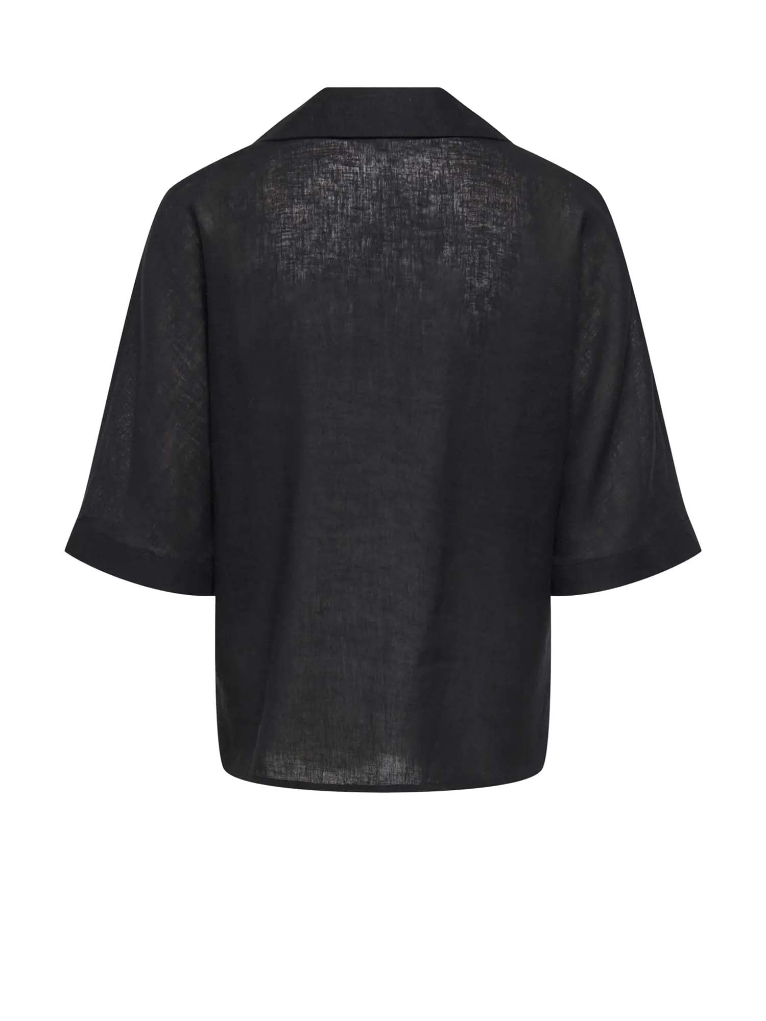 Only Camicia Onlbruxelles Lino Nero