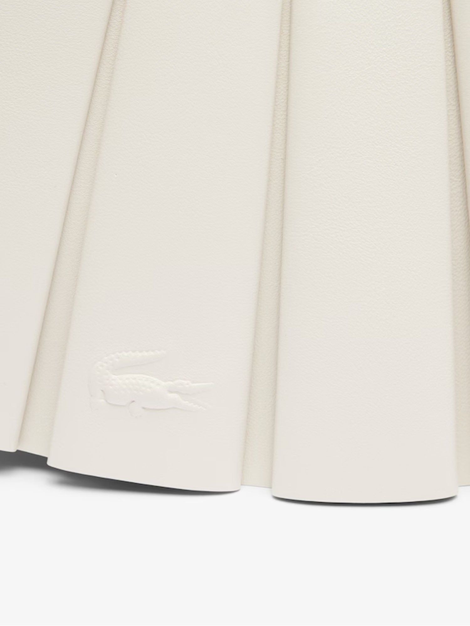 Lacoste Borsa piccola in pelle Lenglen della sfilata Bianco