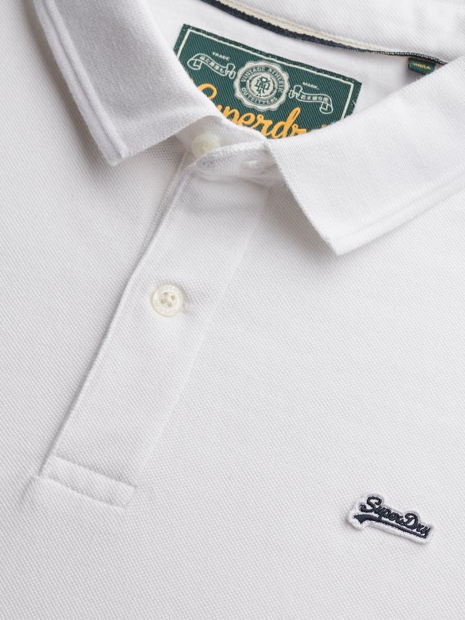 Superdry Polo Piqué Classica Bianco