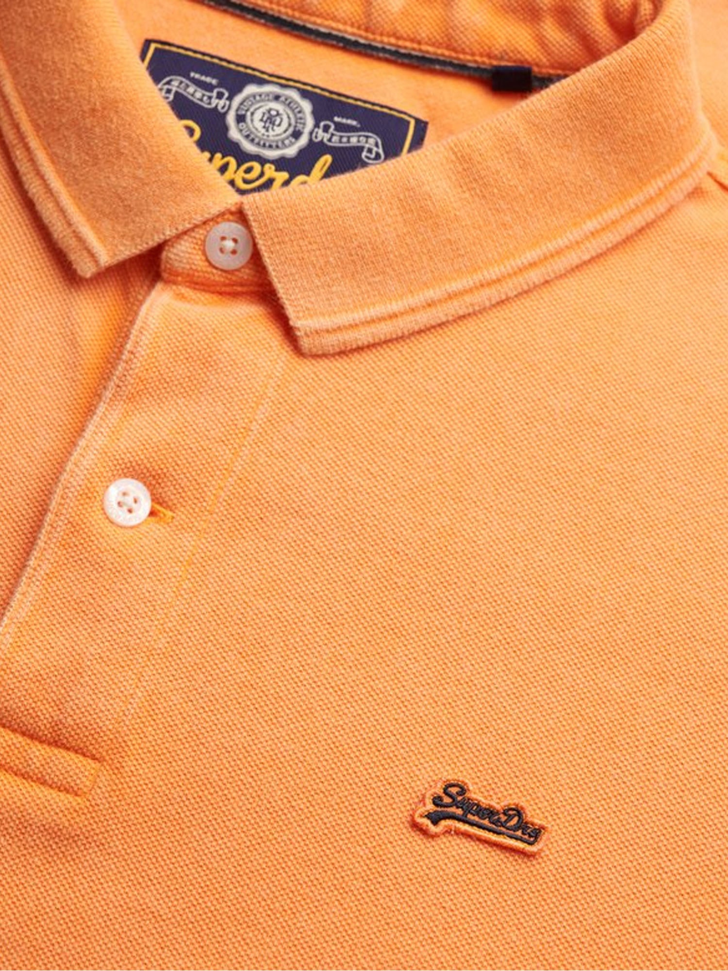 Superdry Polo Piqué Classica Arancione