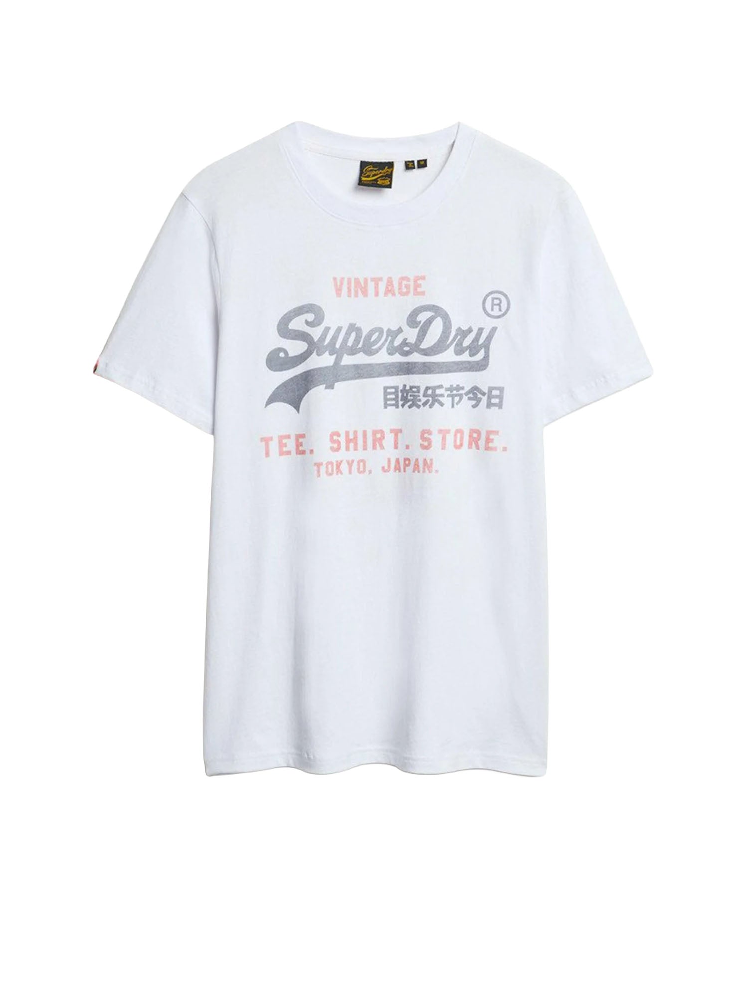 Superdry T-shirt Vintage Logo Heritage Relaxed Bianco