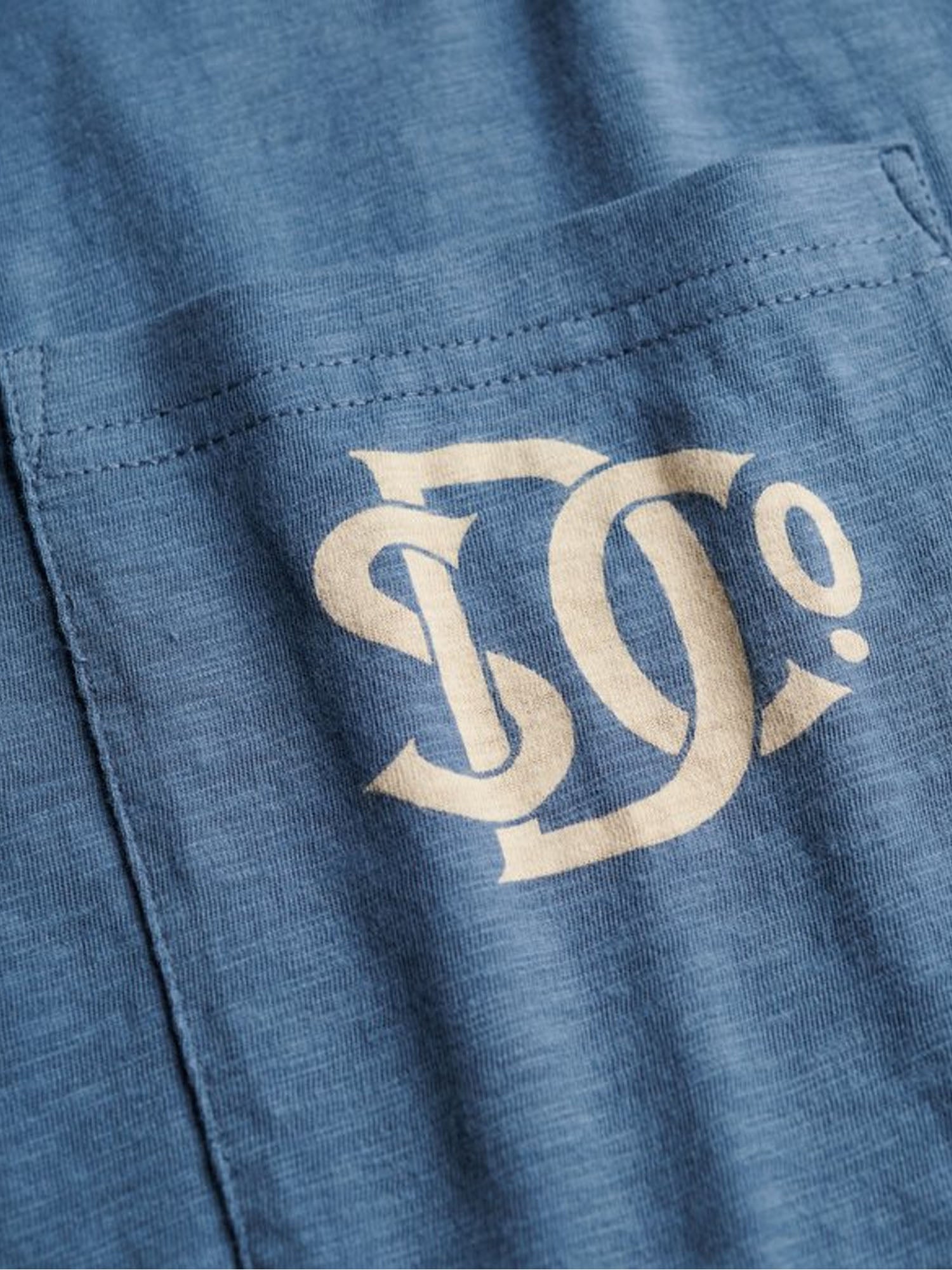 Superdry T-shirt con Tasca Grafica The Merchant Store Blu