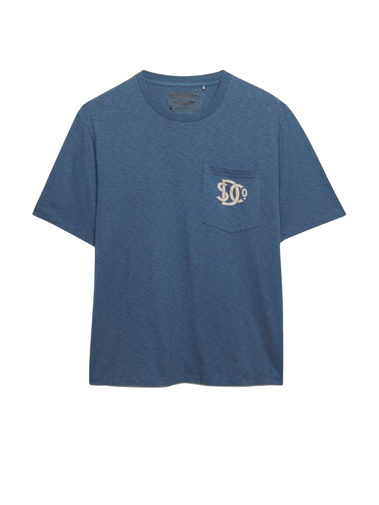 Superdry T-shirt con Tasca Grafica The Merchant Store Blu