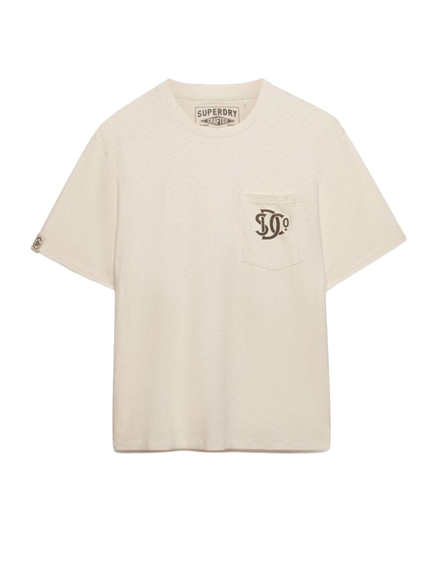Superdry T-shirt con Tasca Grafica The Merchant Store Bianco