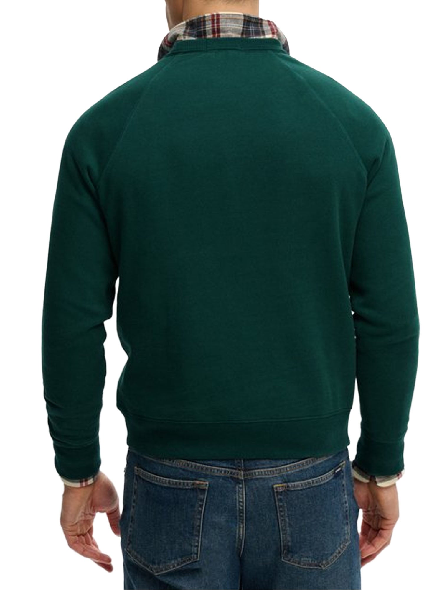 Superdry Felpa con Stampa Vintage The Merchant Store Verde