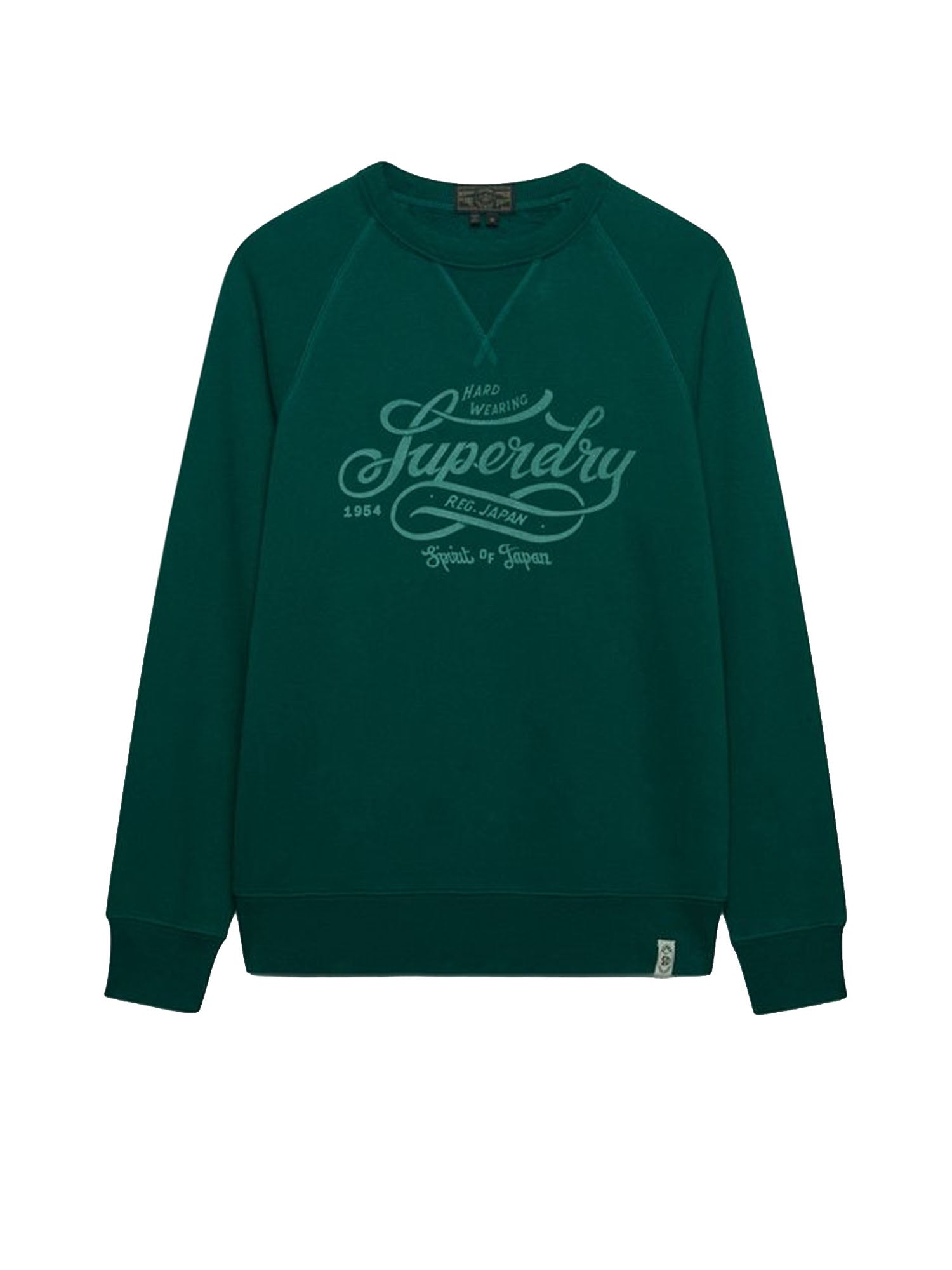 Superdry Felpa con Stampa Vintage The Merchant Store Verde