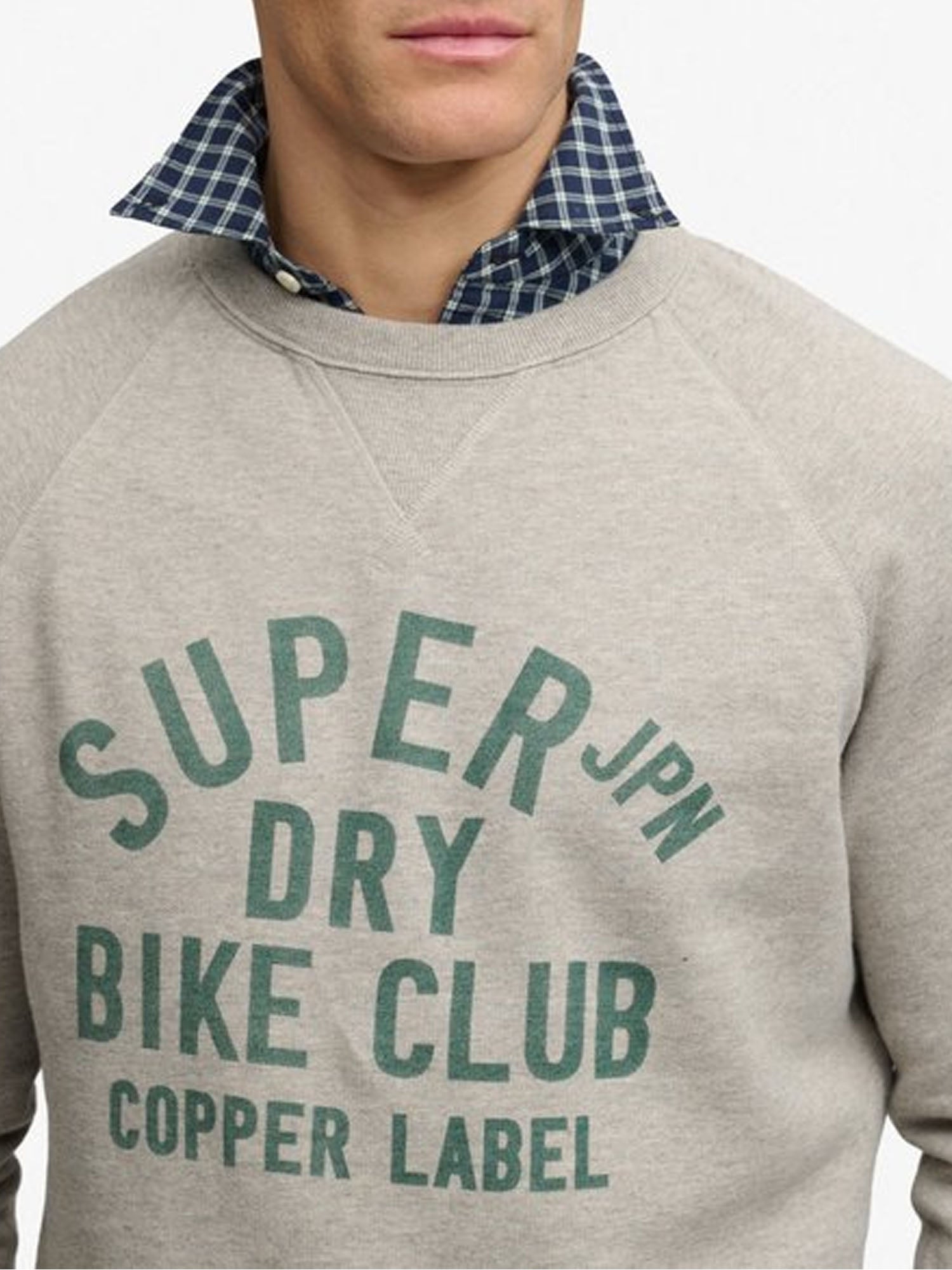 Superdry Felpa con Stampa Vintage The Merchant Store Grigio